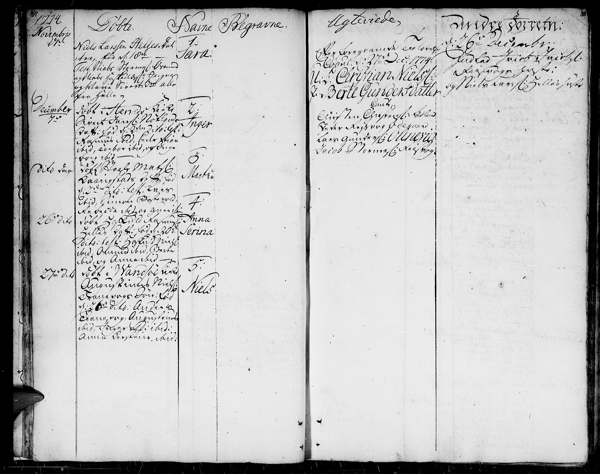 Herad sokneprestkontor, AV/SAK-1111-0018/F/Fa/Faa/L0001: Parish register (official) no. A 1 /2, 1768-1797, p. 37-38