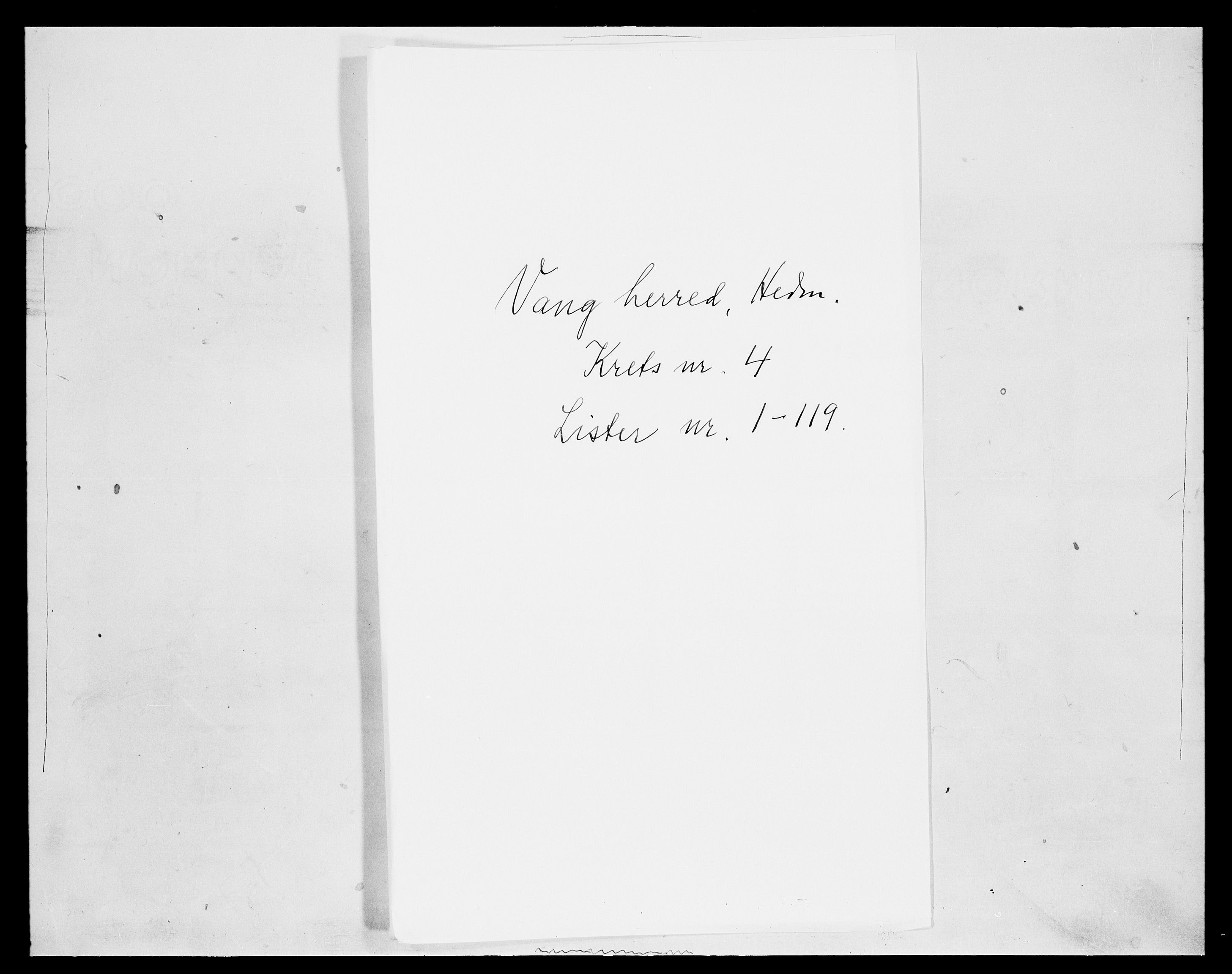 SAH, 1875 census for 0414L Vang/Vang og Furnes, 1875, p. 839