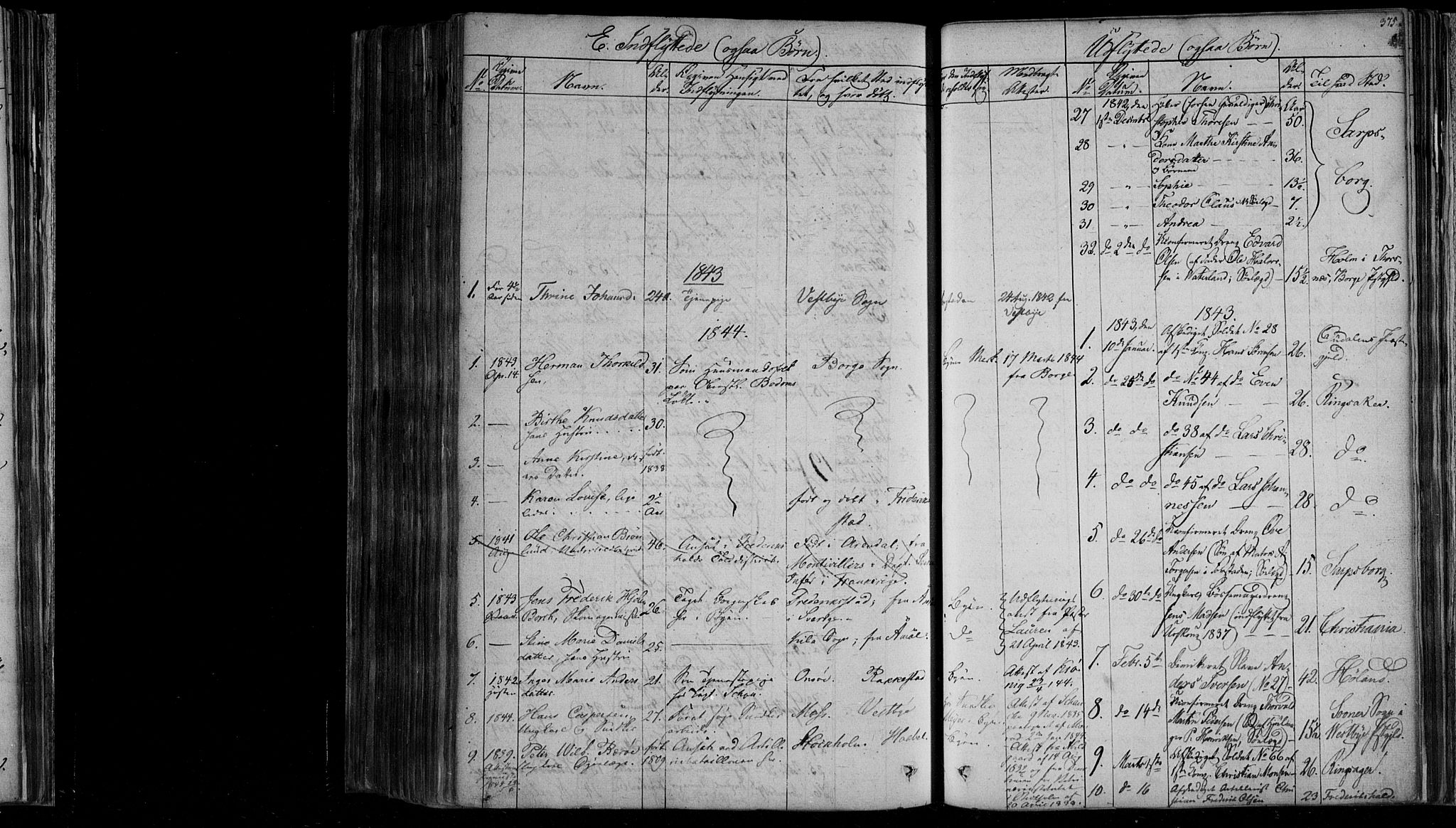 Fredrikstad prestekontor Kirkebøker, AV/SAO-A-11082/F/Fa/L0005: Parish register (official) no. 5, 1835-1856, p. 375