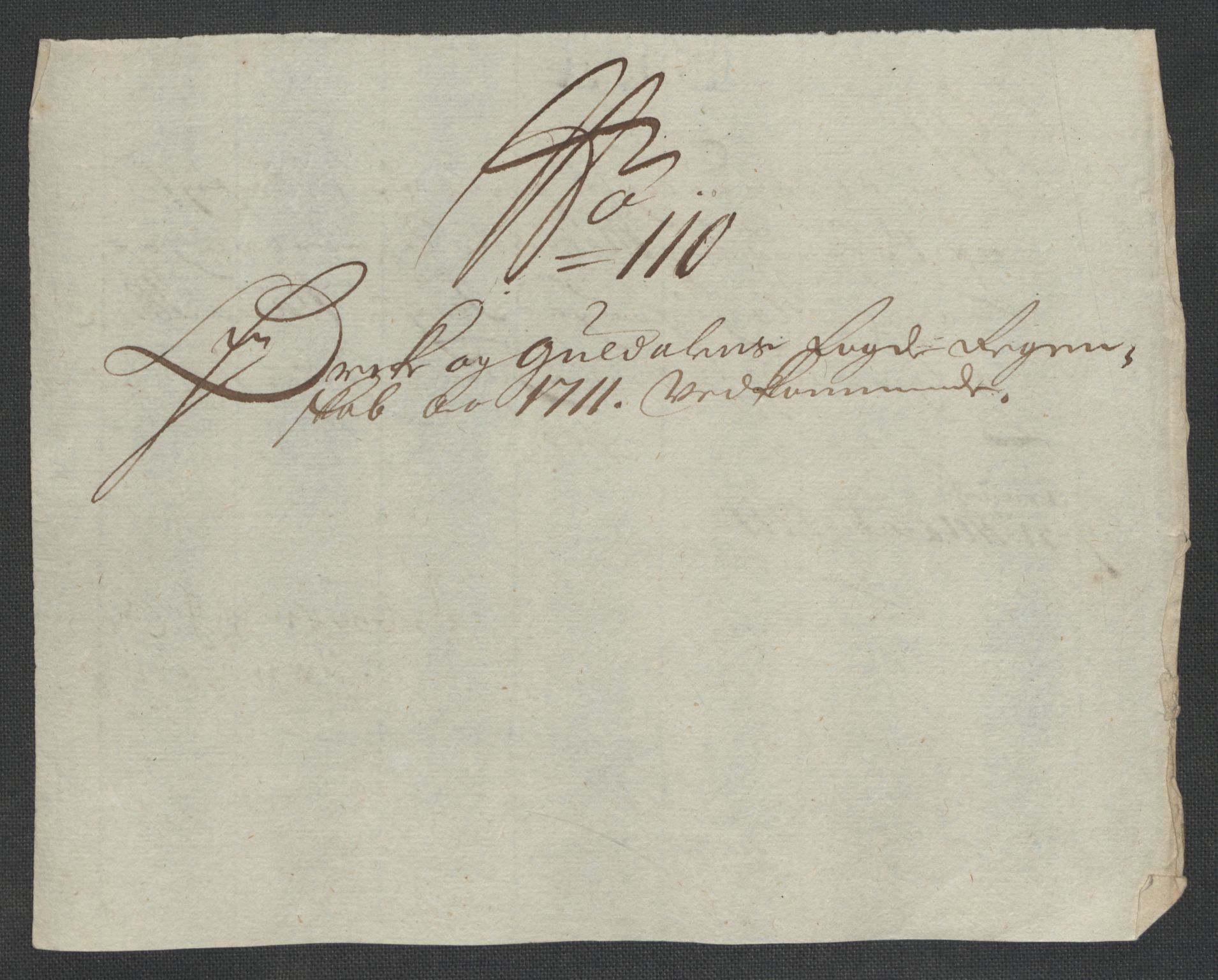 Rentekammeret inntil 1814, Reviderte regnskaper, Fogderegnskap, AV/RA-EA-4092/R60/L3962: Fogderegnskap Orkdal og Gauldal, 1711, p. 312