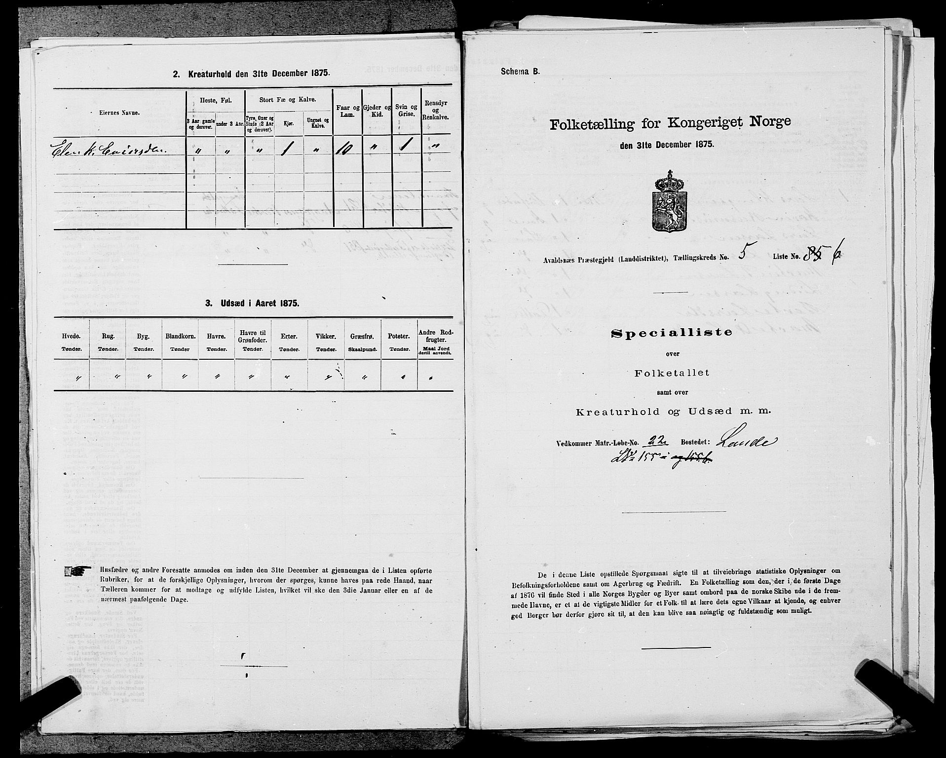 SAST, 1875 census for 1147L Avaldsnes/Avaldsnes og Kopervik, 1875, p. 673