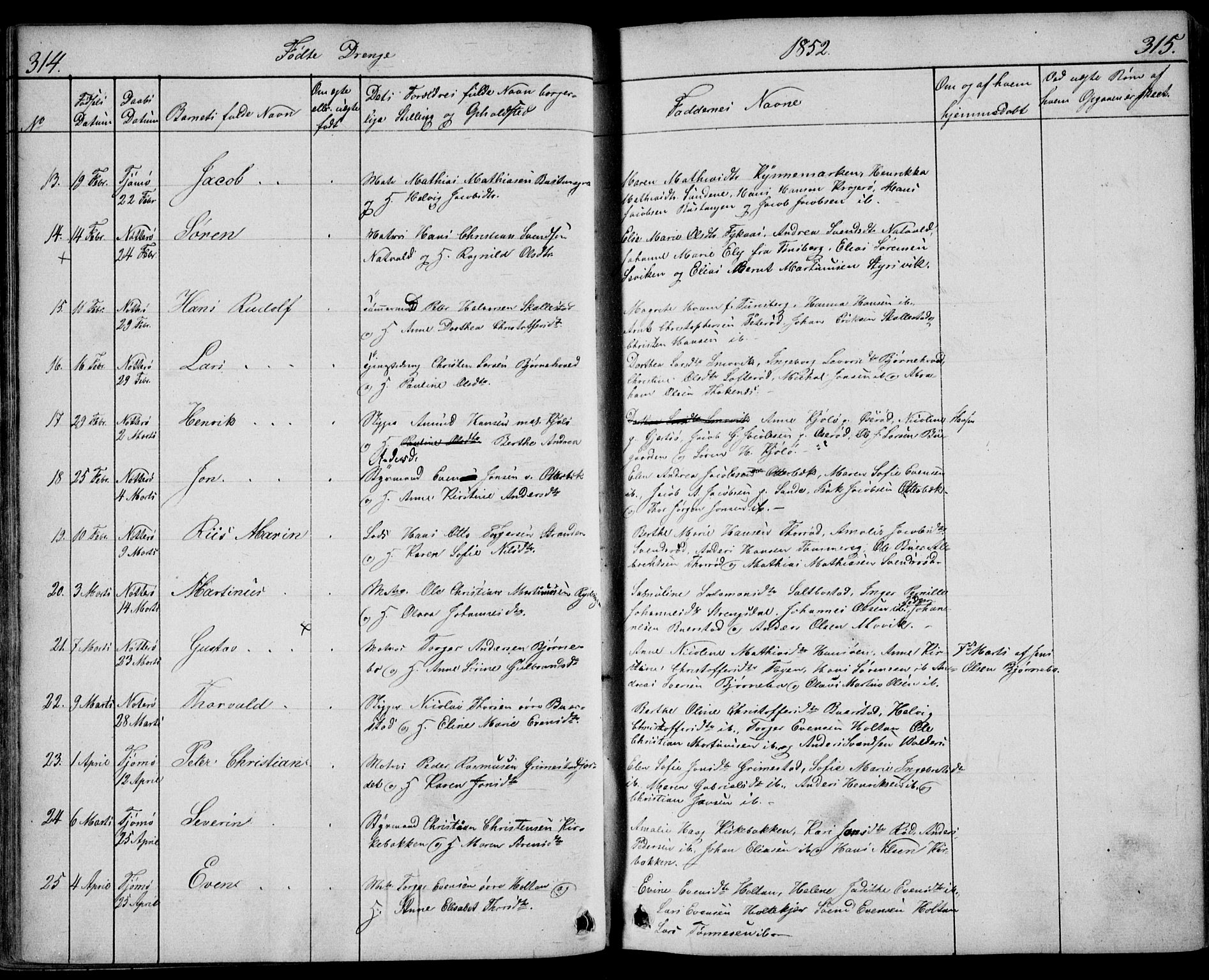 Nøtterøy kirkebøker, AV/SAKO-A-354/F/Fa/L0005: Parish register (official) no. I 5, 1839-1852, p. 314-315