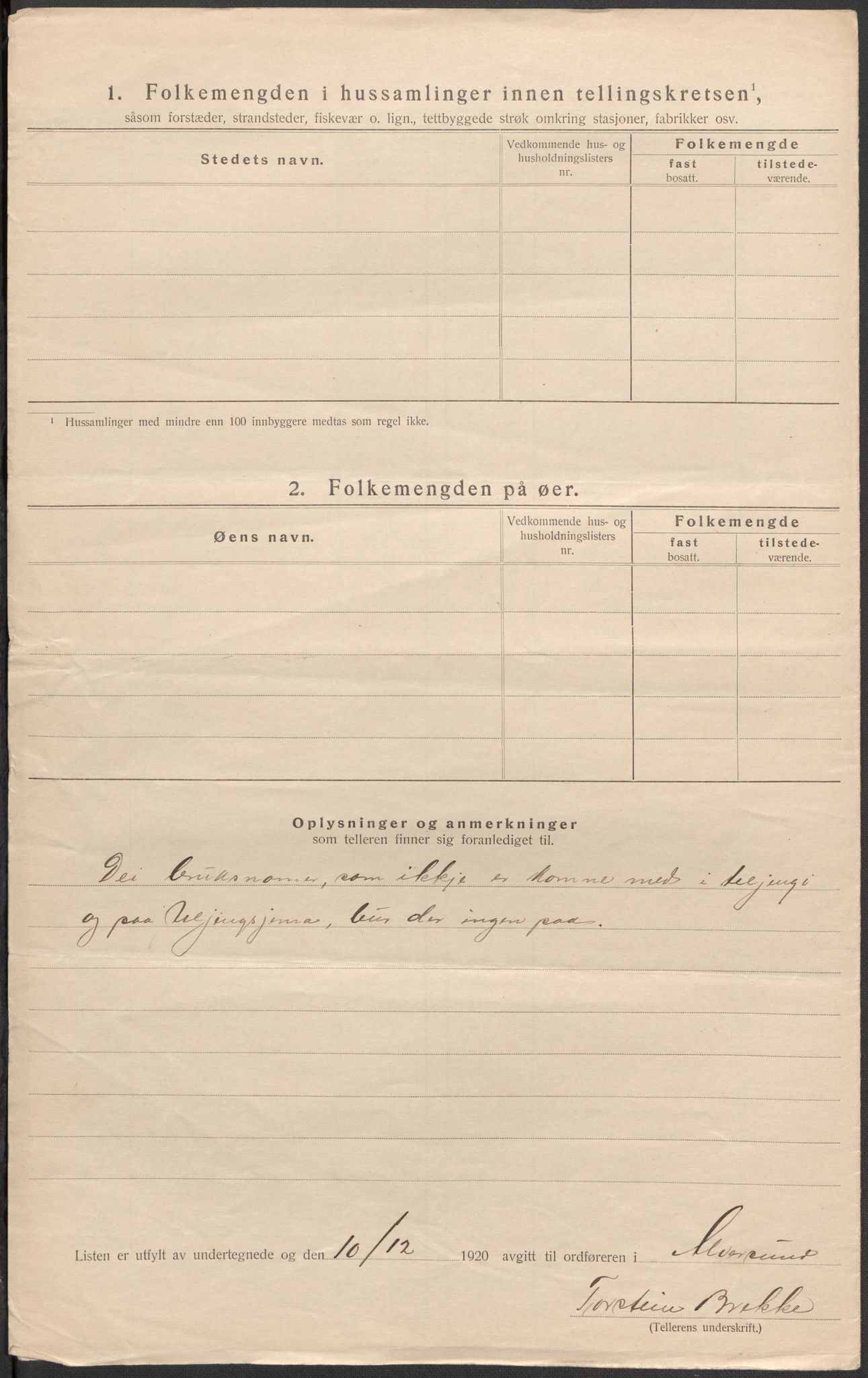 SAB, 1920 census for Alversund, 1920, p. 19