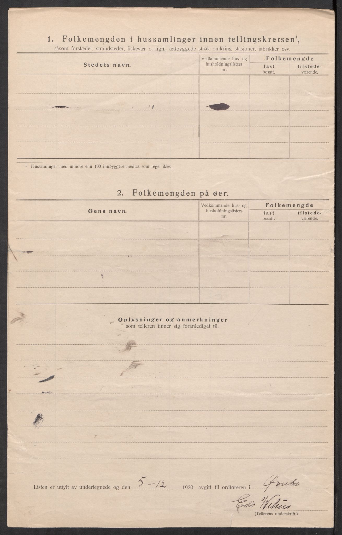 SAK, 1920 census for Øvrebø, 1920, p. 31