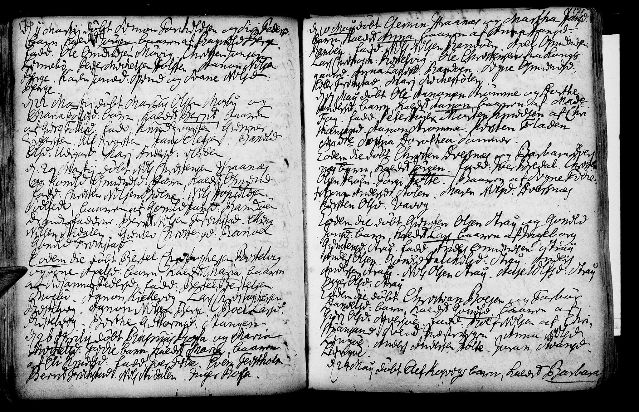 Oddernes sokneprestkontor, SAK/1111-0033/F/Fa/Faa/L0002: Parish register (official) no. A 2, 1719-1764, p. 170-171