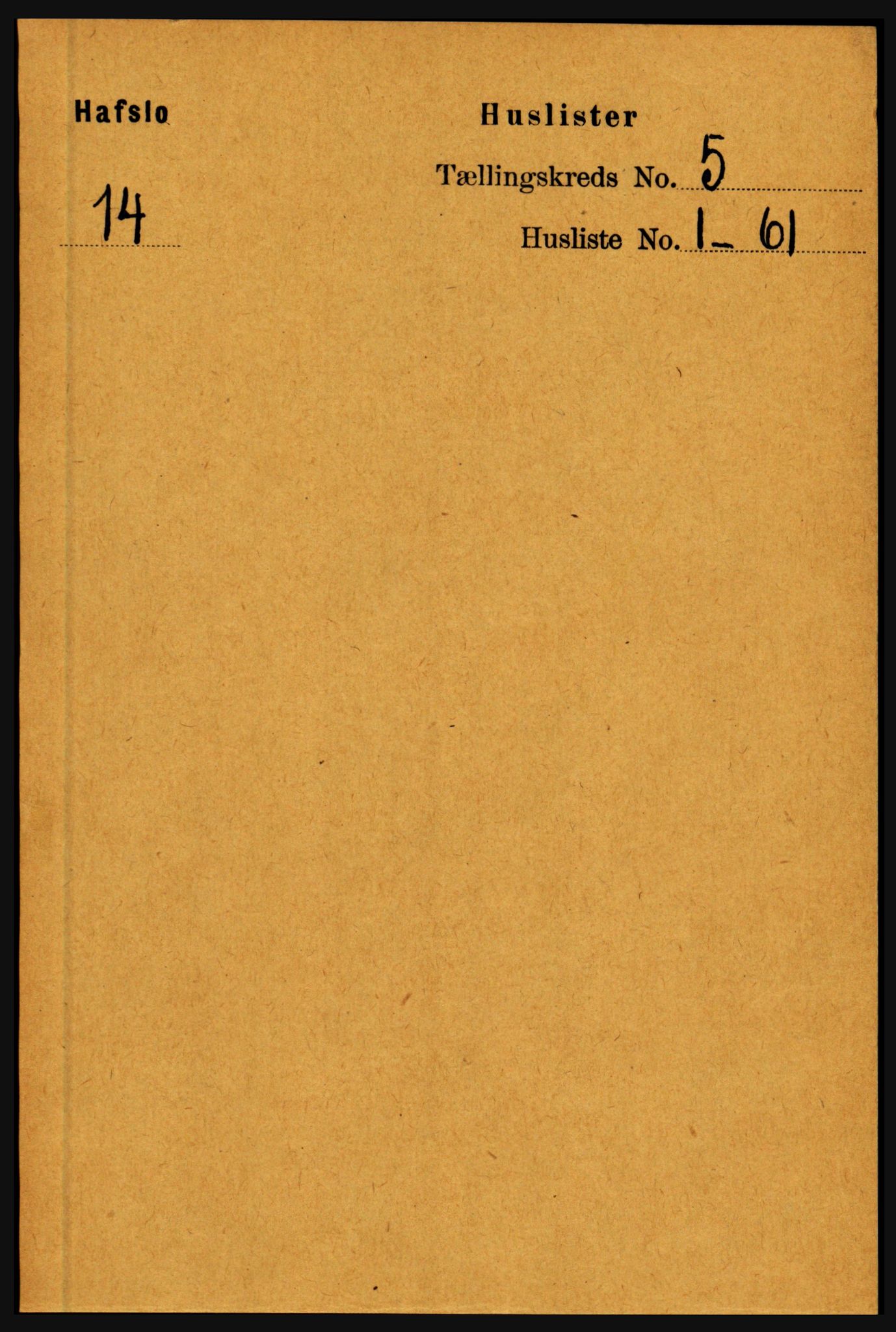 RA, 1891 census for 1425 Hafslo, 1891, p. 1891