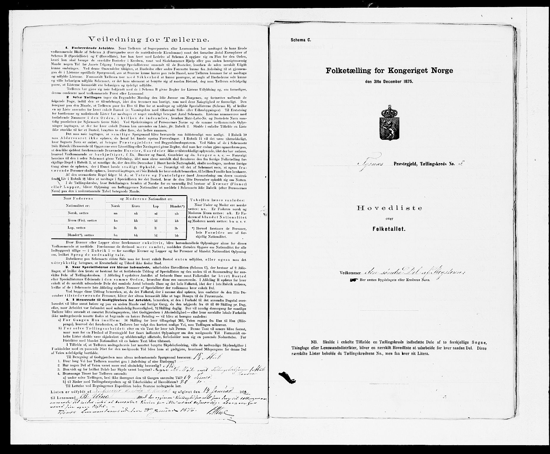 SAB, 1875 census for 1223P Tysnes, 1875, p. 12