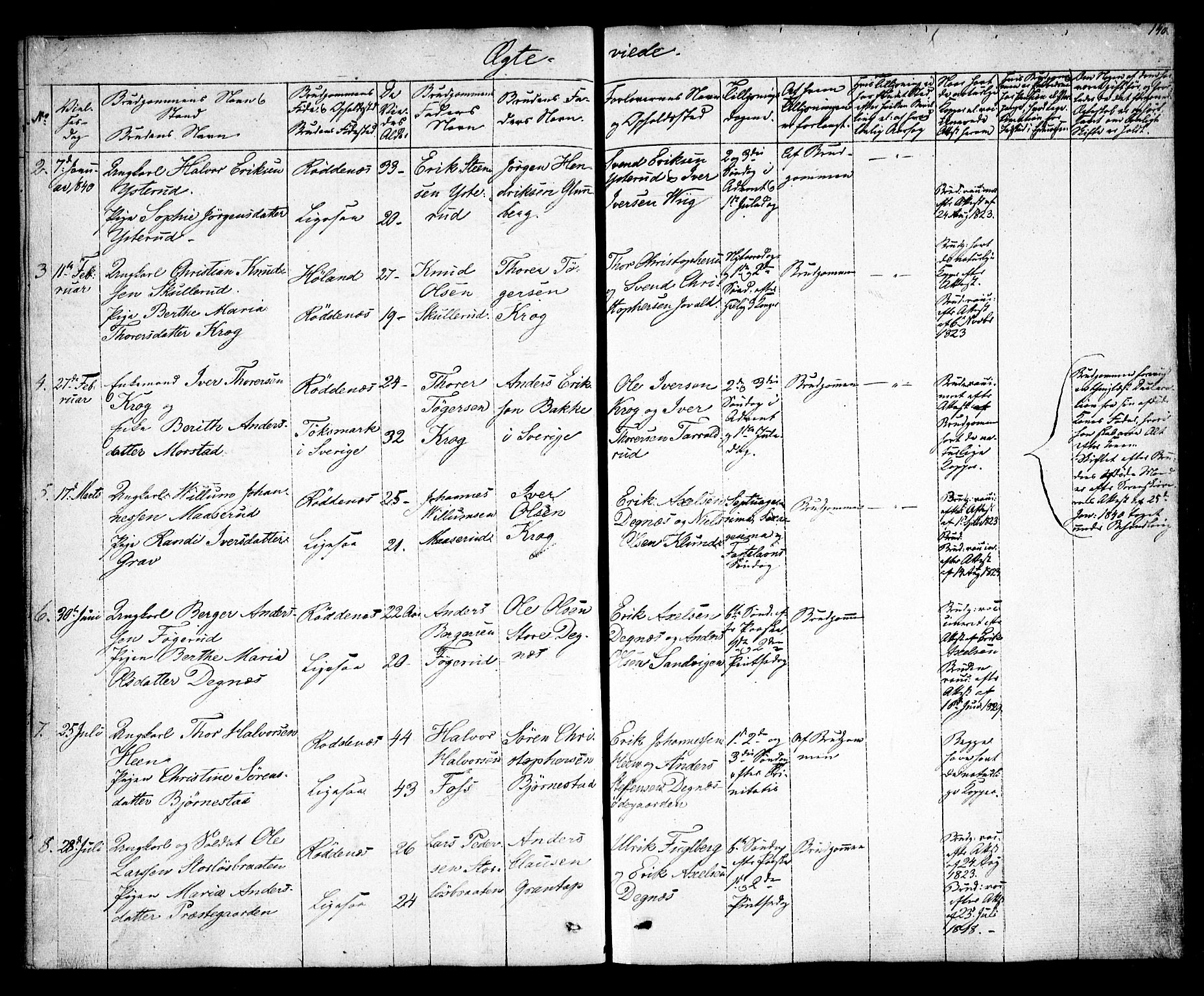 Rødenes prestekontor Kirkebøker, AV/SAO-A-2005/F/Fa/L0005: Parish register (official) no. I 5, 1838-1849, p. 140