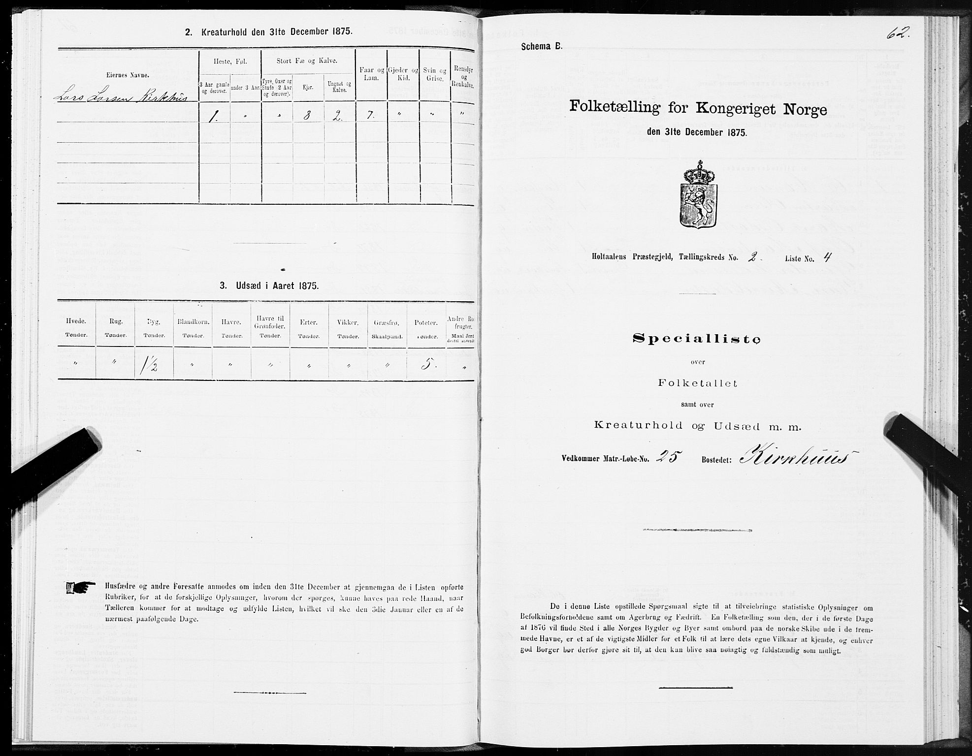 SAT, 1875 census for 1645P Haltdalen, 1875, p. 4062