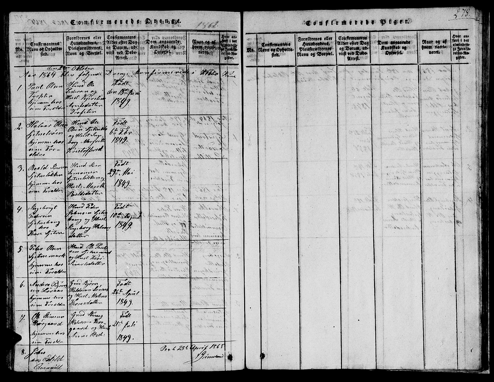 Ministerialprotokoller, klokkerbøker og fødselsregistre - Sør-Trøndelag, SAT/A-1456/621/L0458: Parish register (copy) no. 621C01, 1816-1865, p. 278