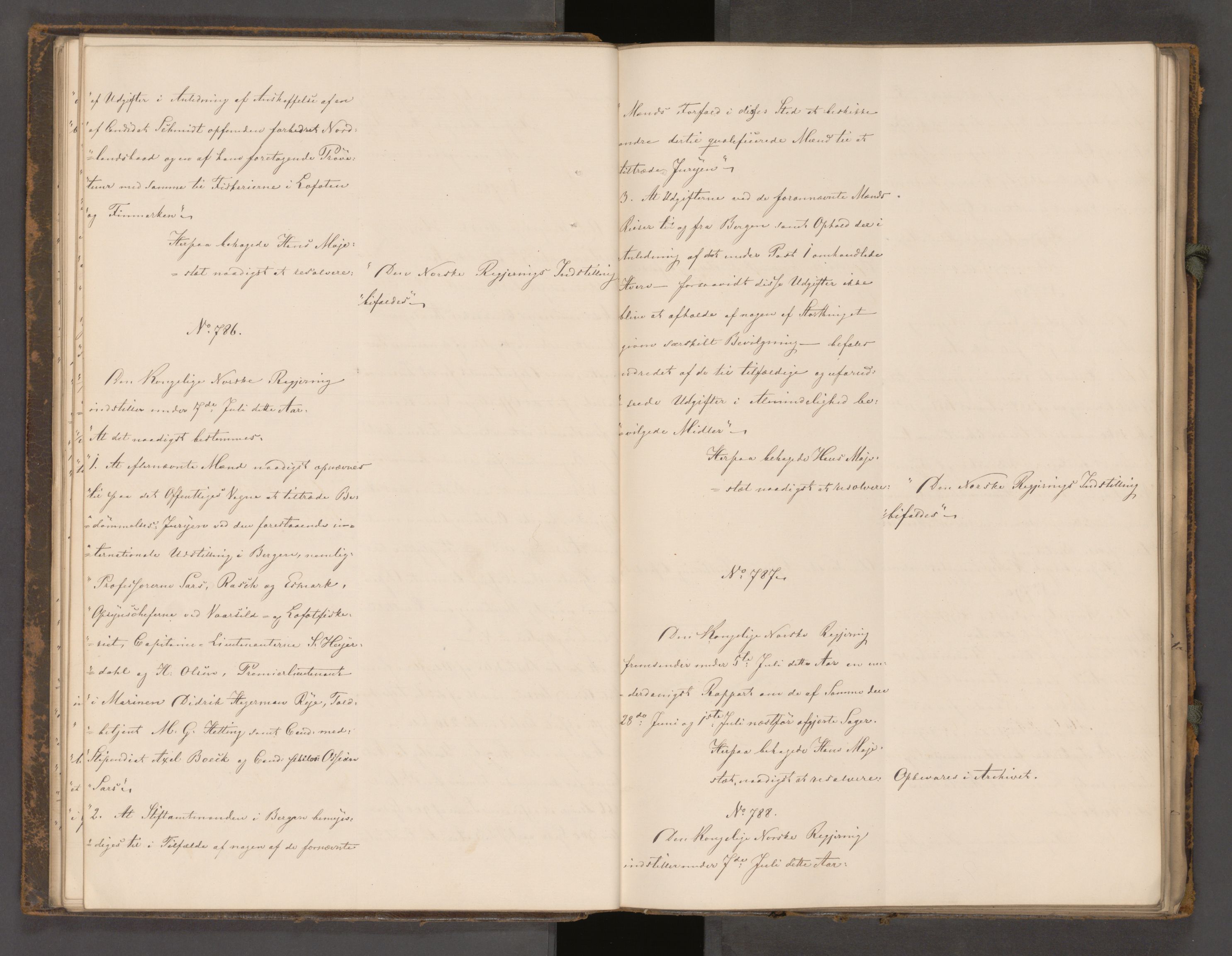 Statsrådssekretariatet, AV/RA-S-1001/A/Ab/L0104: Kgl. res. nr. 724-1001b, 2. halvår, 1865