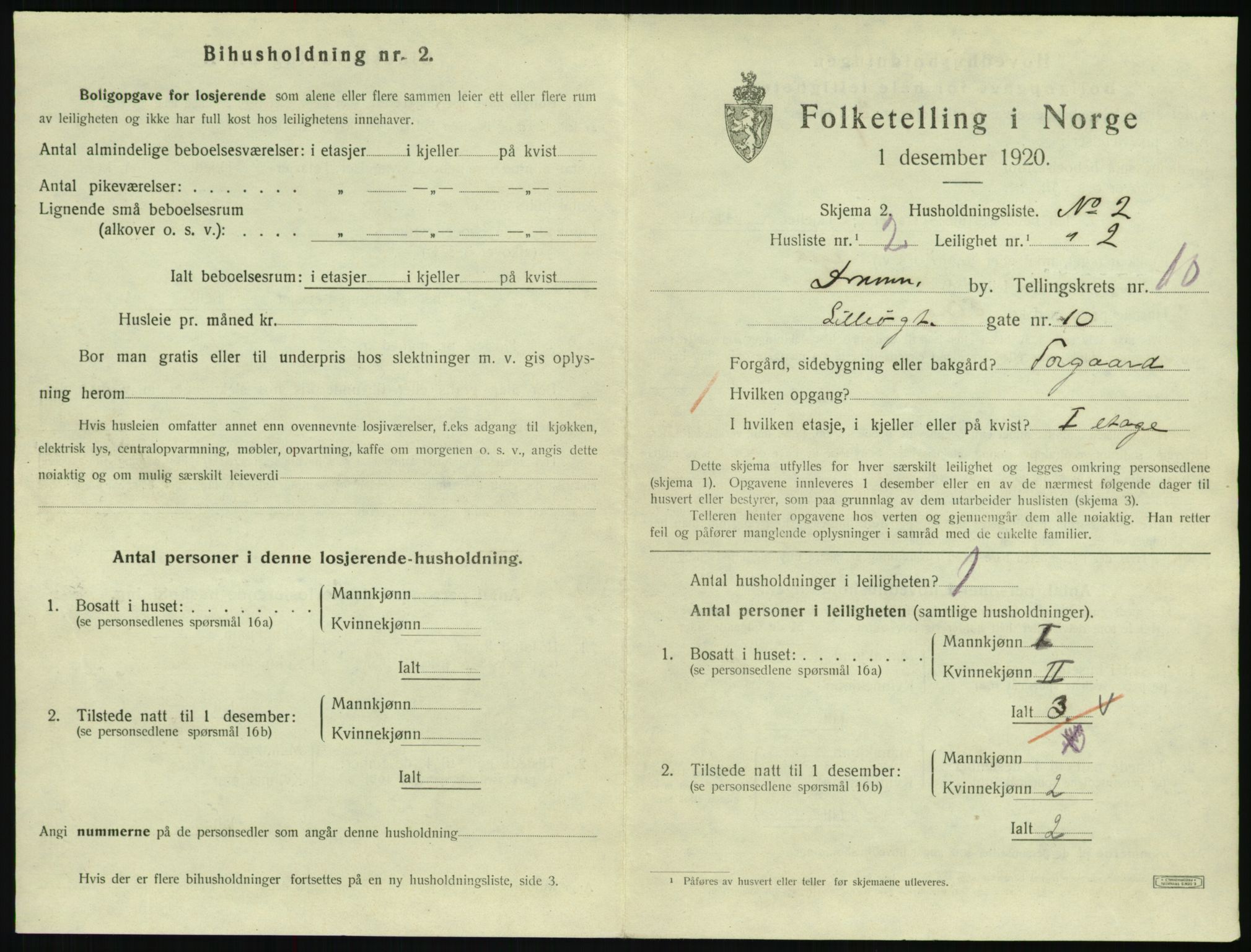 SAKO, 1920 census for Drammen, 1920, p. 16127