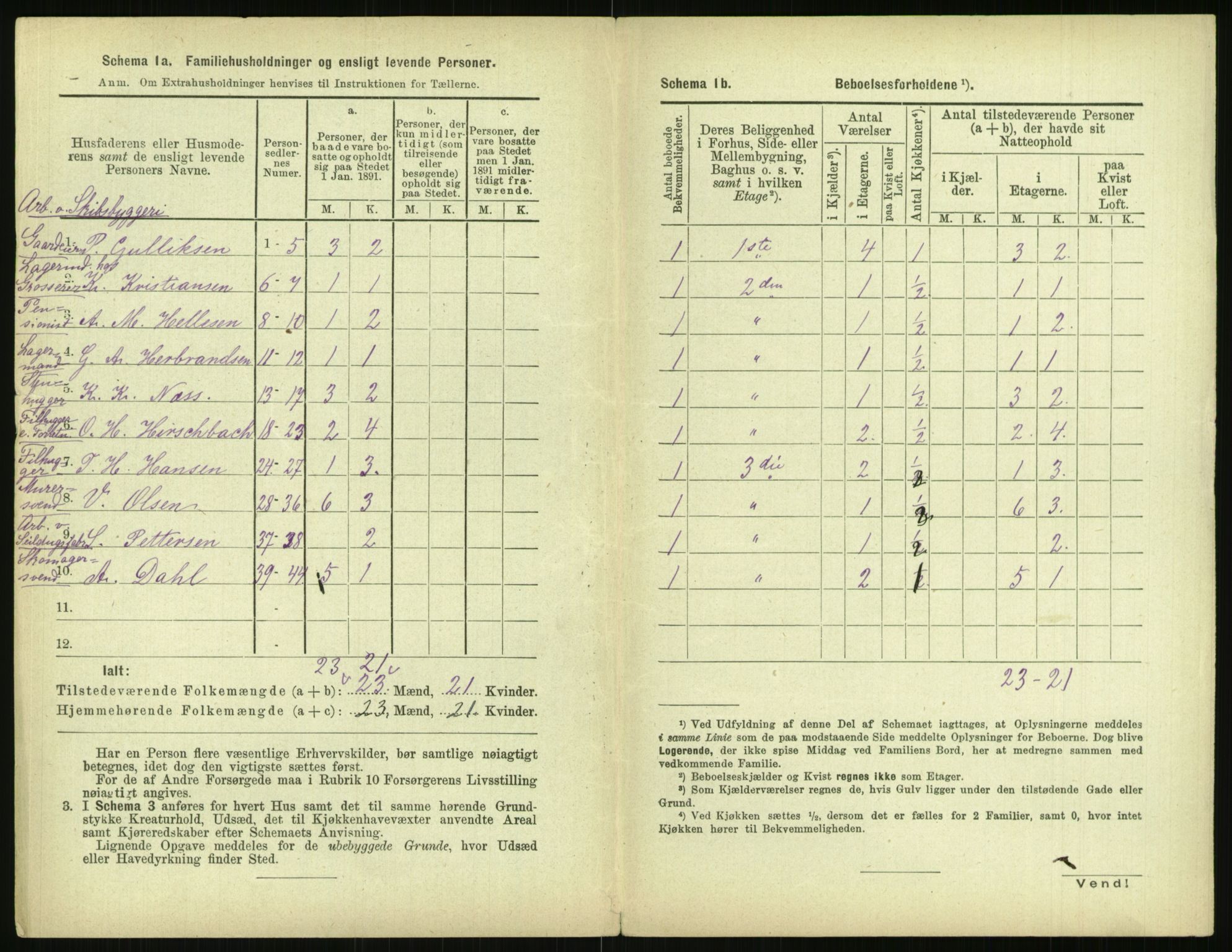 RA, 1891 census for 0301 Kristiania, 1891, p. 145290