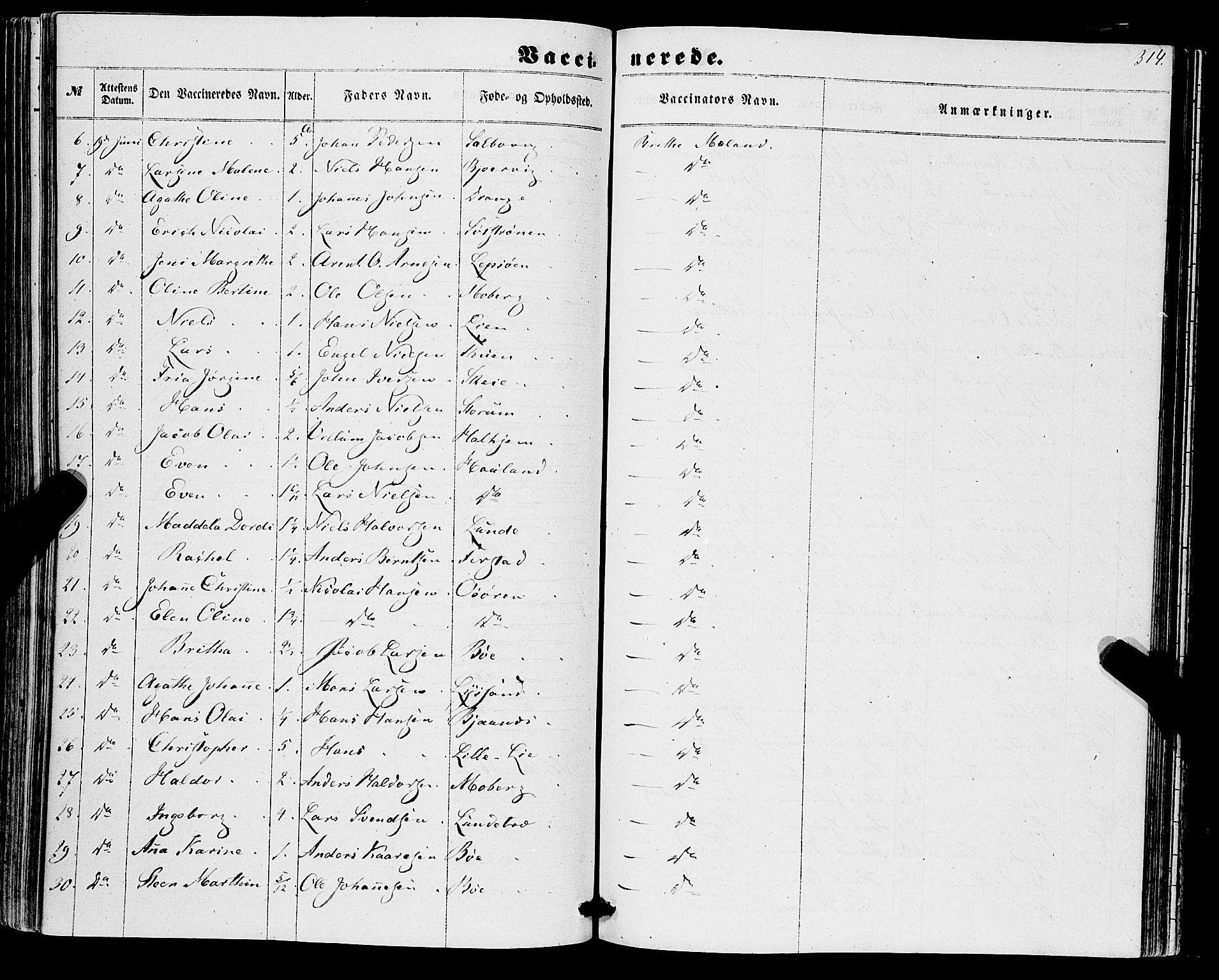 Os sokneprestembete, SAB/A-99929: Parish register (official) no. A 17, 1860-1873, p. 314