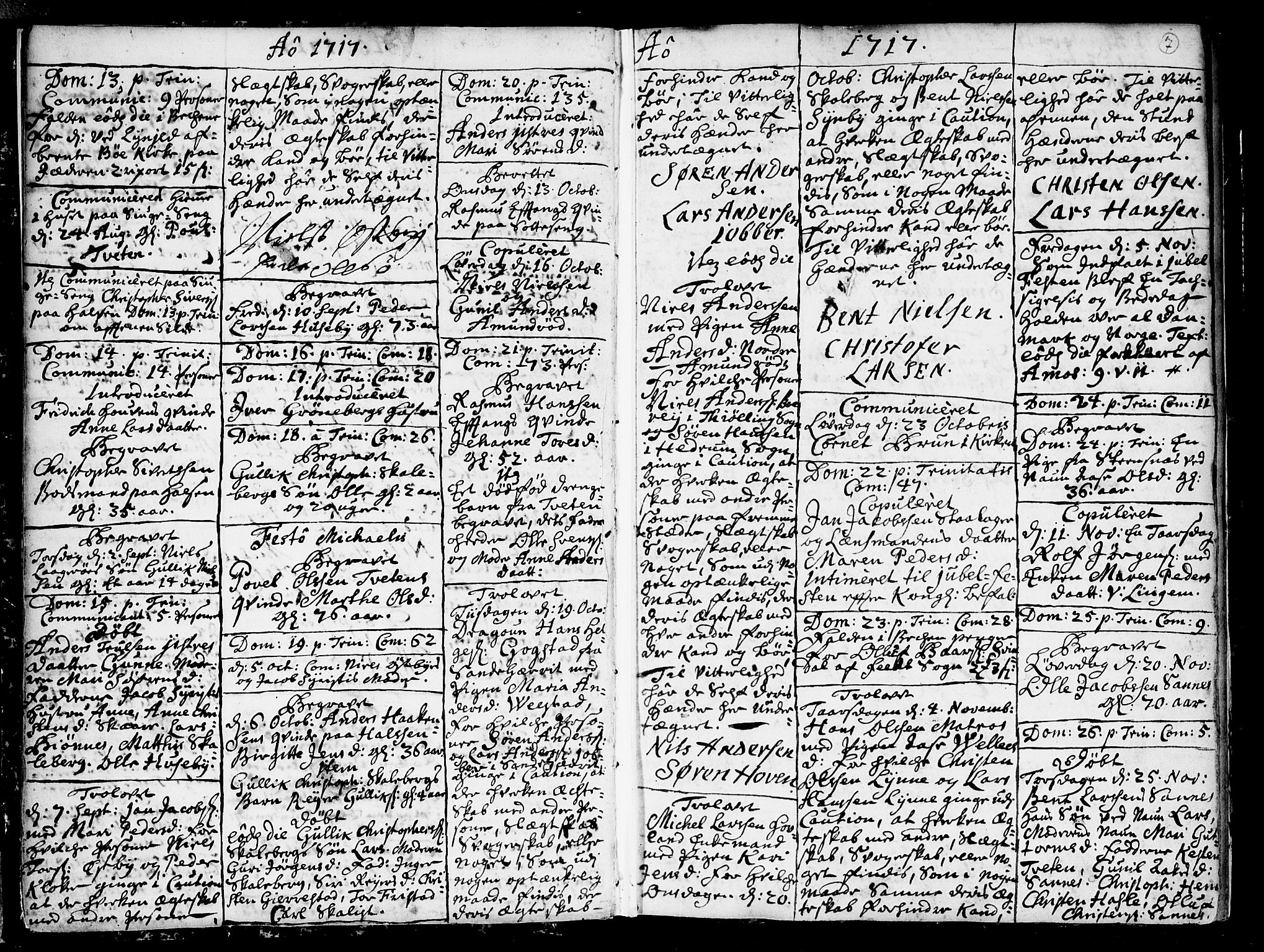 Tjølling kirkebøker, AV/SAKO-A-60/F/Fa/L0002: Parish register (official) no. 2, 1716-1734, p. 7