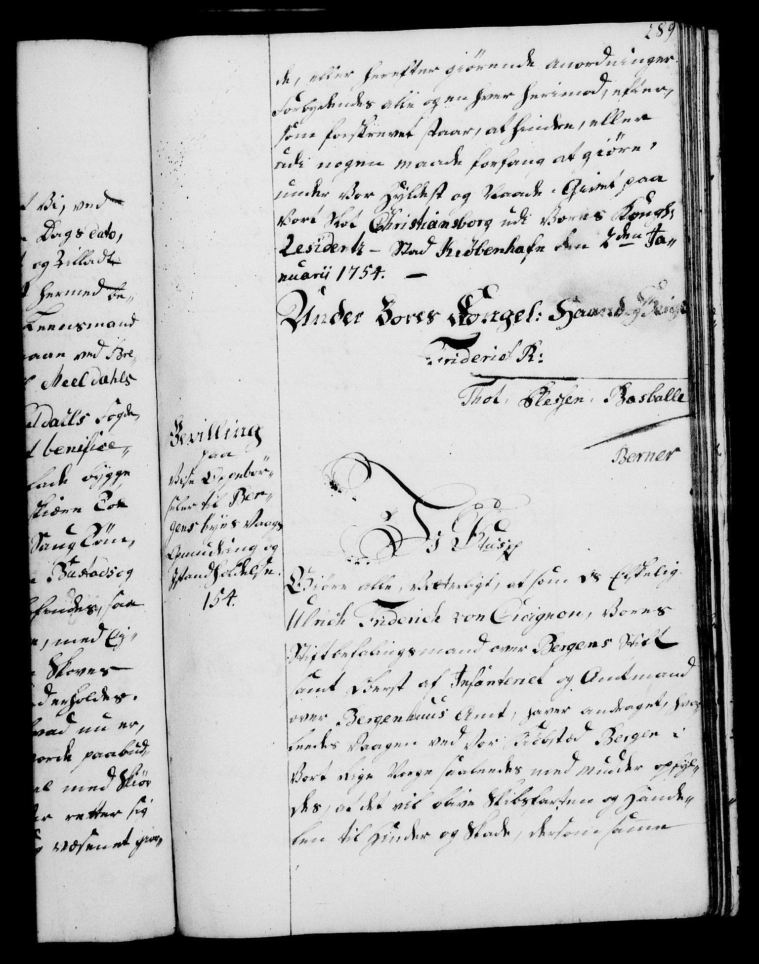 Rentekammeret, Kammerkanselliet, RA/EA-3111/G/Gg/Gga/L0006: Norsk ekspedisjonsprotokoll med register (merket RK 53.6), 1749-1759, p. 289