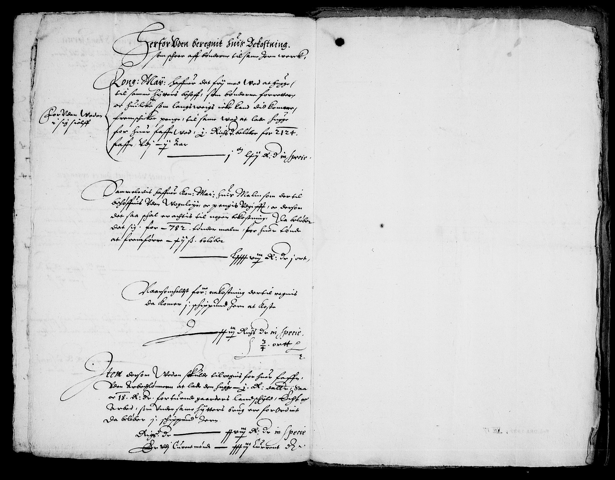Danske Kanselli, Skapsaker, RA/EA-4061/G/L0001: Tillegg til skapsakene, 1587-1623, p. 208