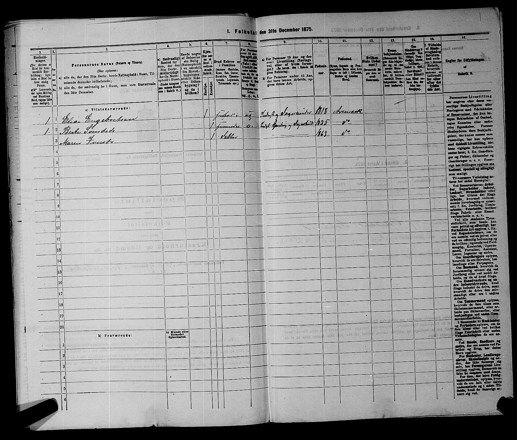 RA, 1875 census for 0118P Aremark, 1875, p. 376