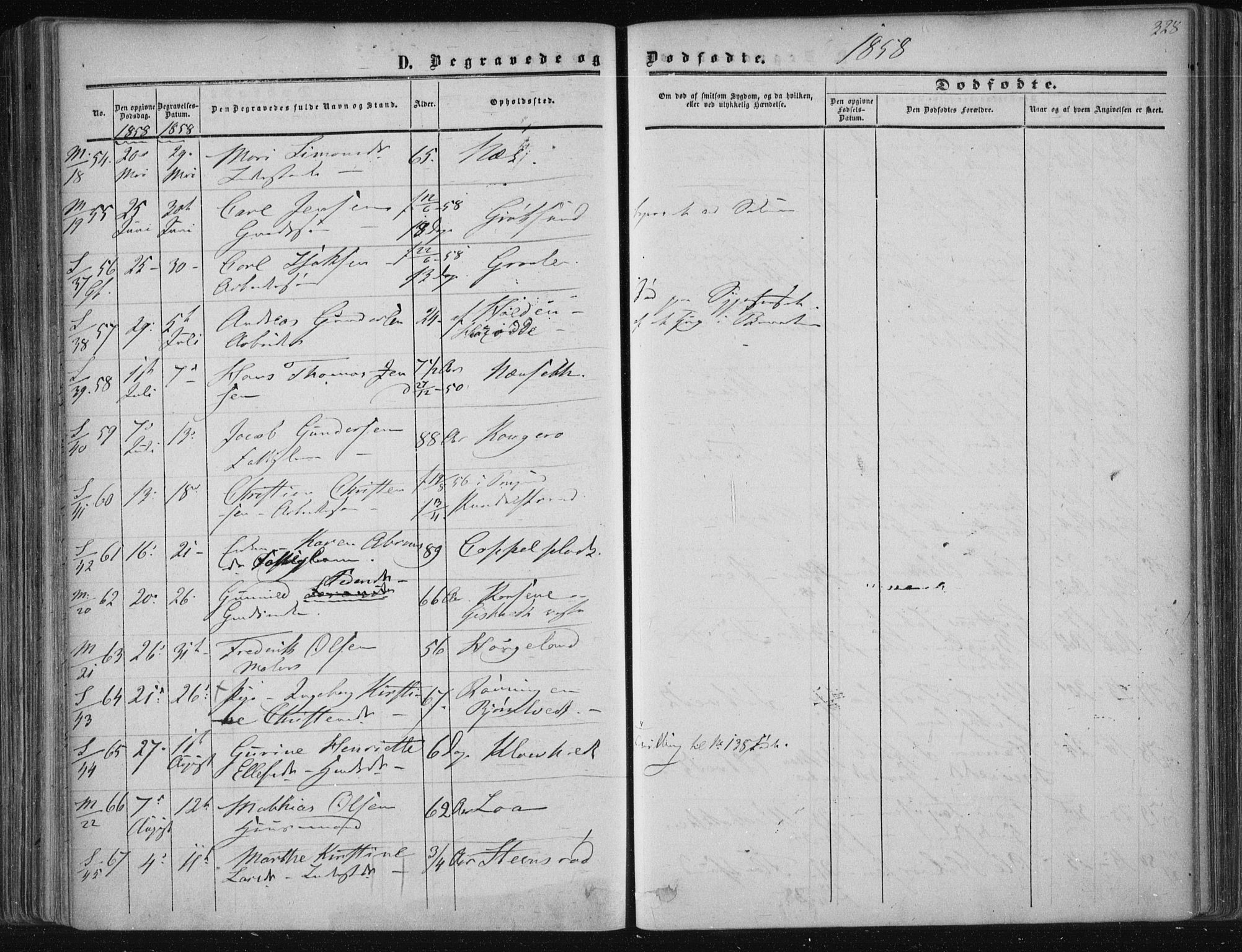 Solum kirkebøker, AV/SAKO-A-306/F/Fa/L0007: Parish register (official) no. I 7, 1856-1864, p. 328