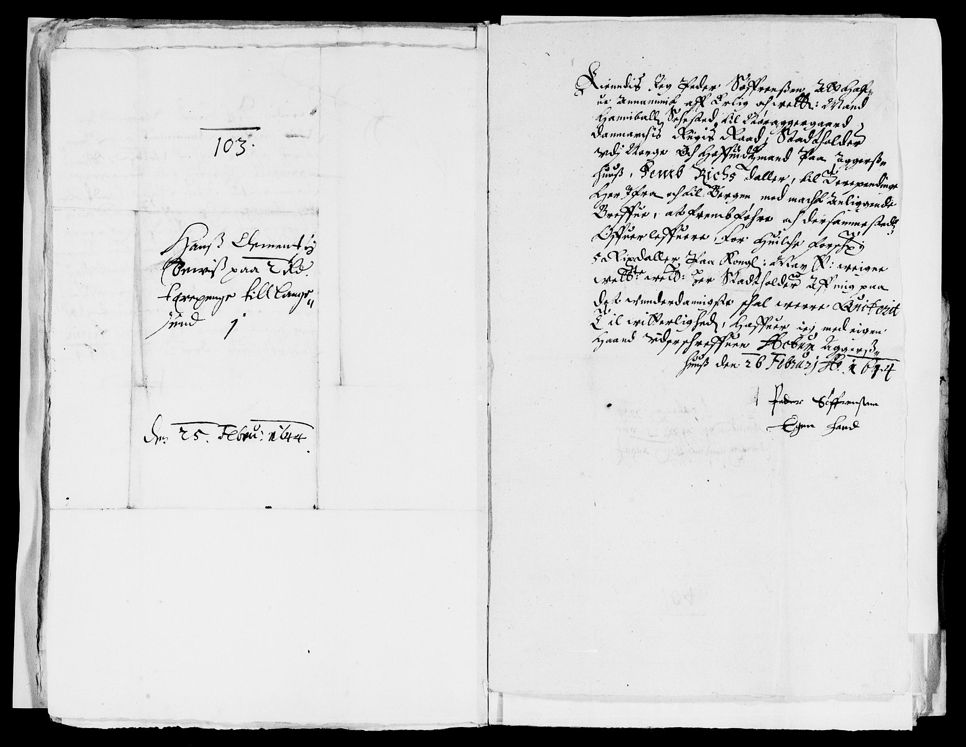 Rentekammeret inntil 1814, Reviderte regnskaper, Lensregnskaper, AV/RA-EA-5023/R/Rb/Rba/L0171: Akershus len, 1643-1644