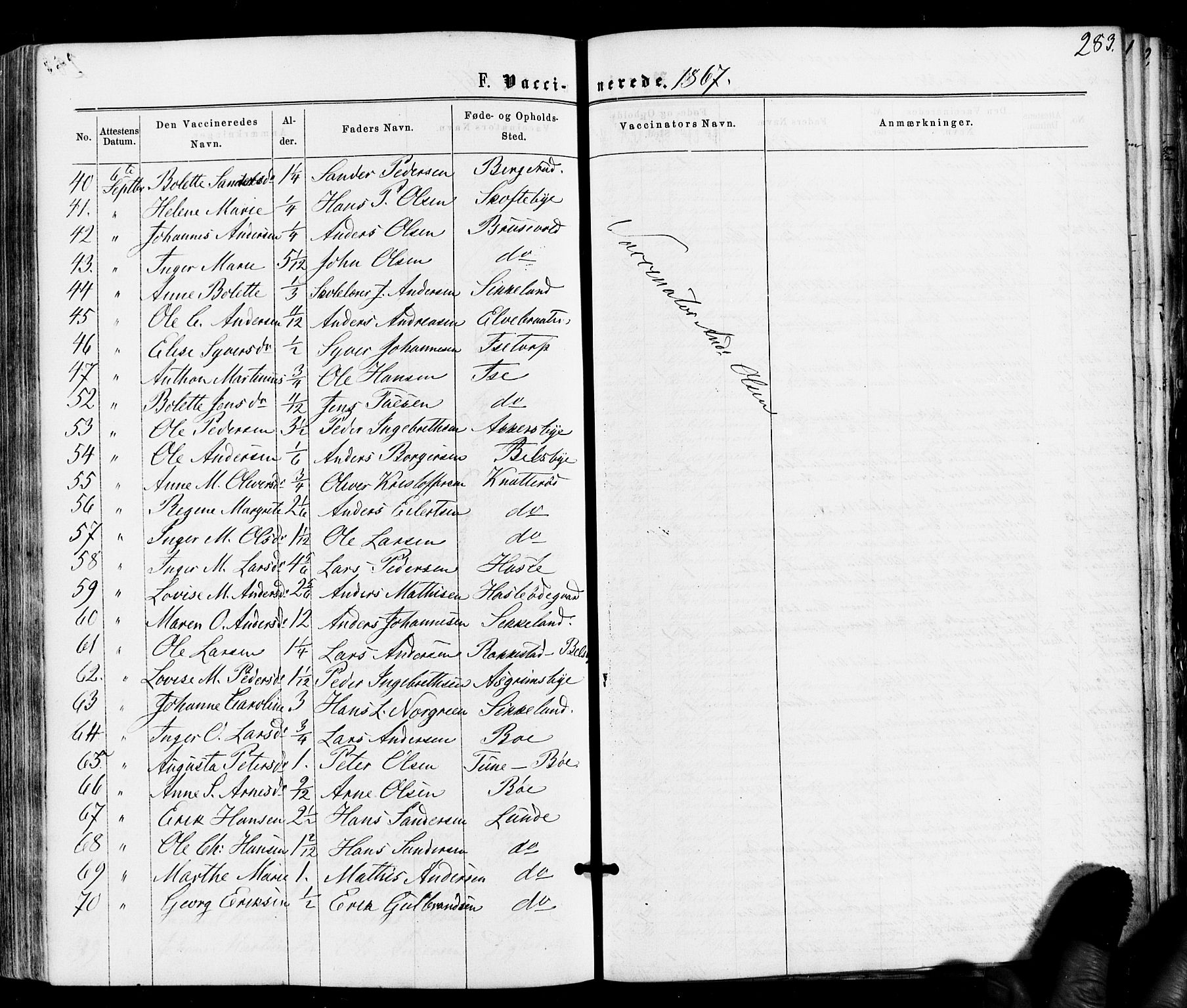 Varteig prestekontor Kirkebøker, SAO/A-10447a/F/Fa/L0001: Parish register (official) no. 1, 1861-1877, p. 283