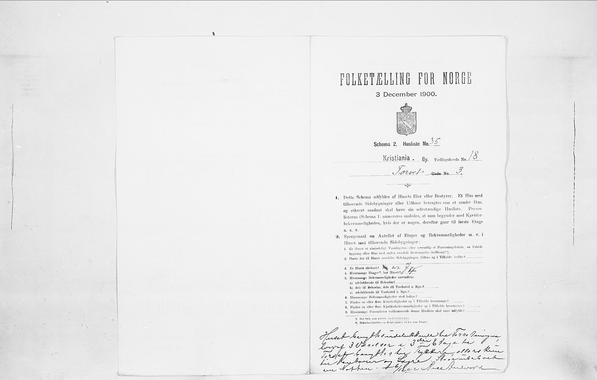 SAO, 1900 census for Kristiania, 1900, p. 103346