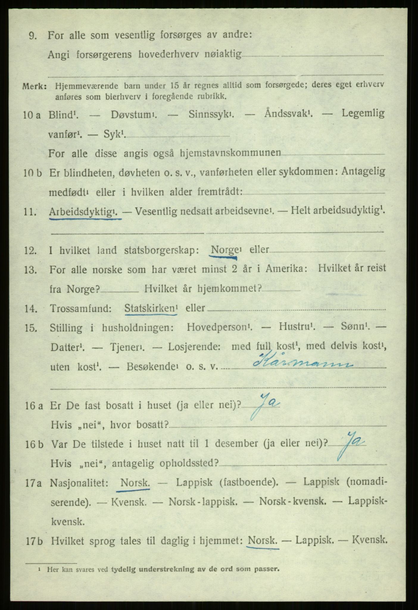 SATØ, 1920 census for Ibestad, 1920, p. 5664