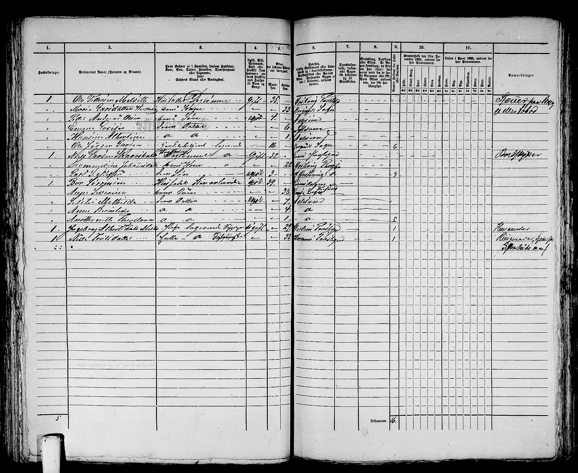 RA, 1865 census for Ålesund, 1865, p. 338