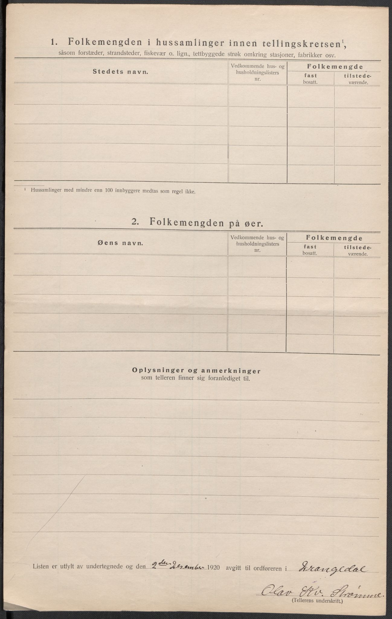 SAKO, 1920 census for Drangedal, 1920, p. 52