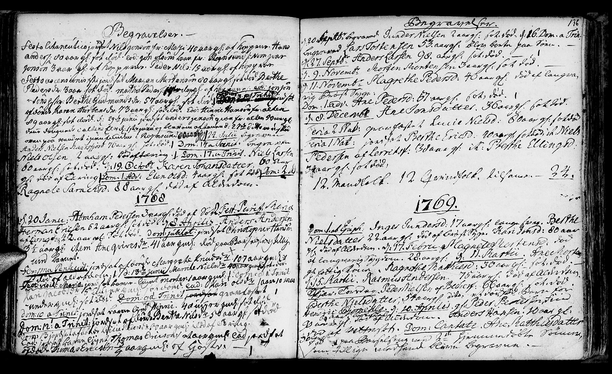 Talvik sokneprestkontor, SATØ/S-1337/H/Ha/L0004kirke: Parish register (official) no. 4, 1752-1772, p. 136