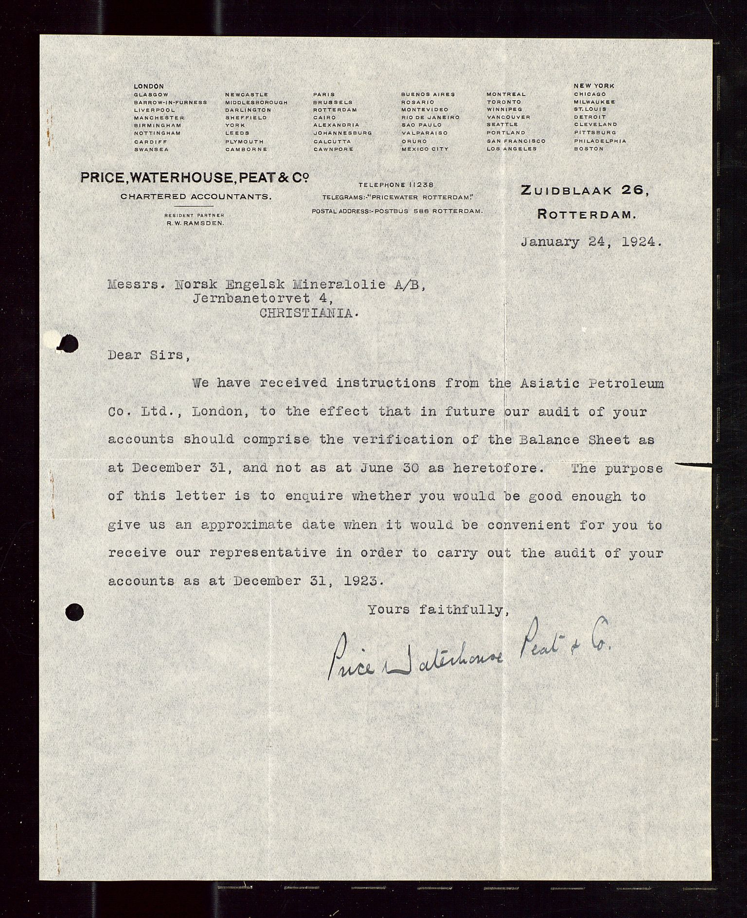 Pa 1521 - A/S Norske Shell, SAST/A-101915/E/Ea/Eaa/L0013: Sjefskorrespondanse, 1924, p. 89