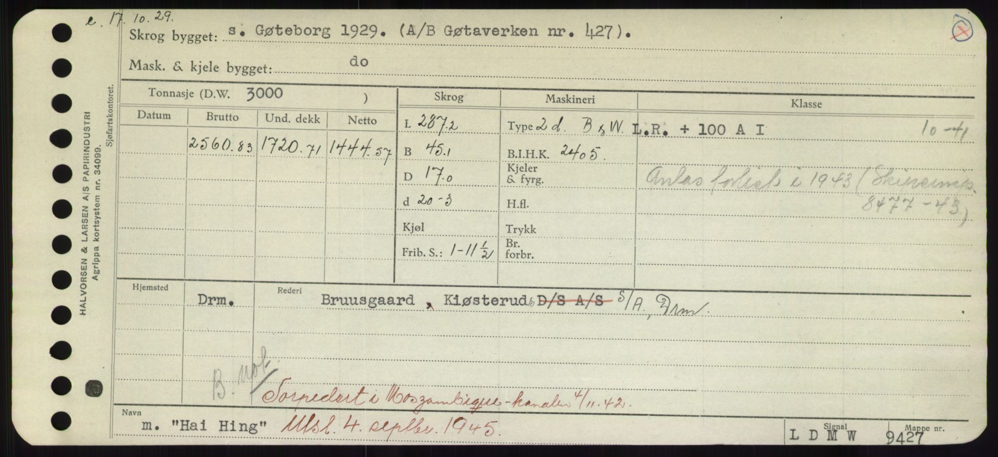 Sjøfartsdirektoratet med forløpere, Skipsmålingen, AV/RA-S-1627/H/Hd/L0014: Fartøy, H-Havl, p. 89