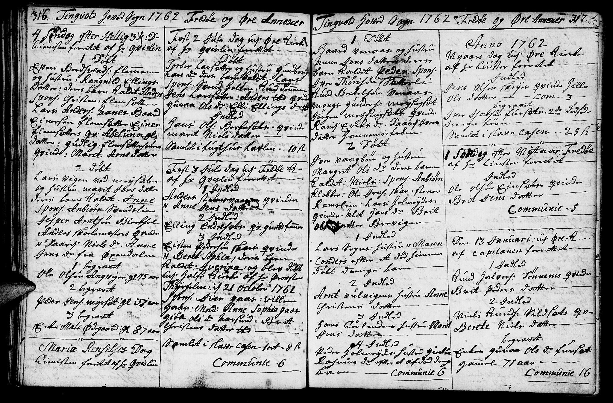 Ministerialprotokoller, klokkerbøker og fødselsregistre - Møre og Romsdal, SAT/A-1454/586/L0979: Parish register (official) no. 586A05, 1751-1776, p. 316-317
