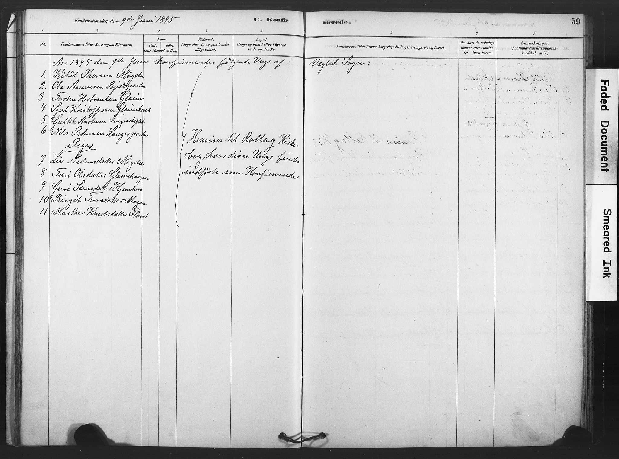 Rollag kirkebøker, SAKO/A-240/F/Fb/L0001: Parish register (official) no. II 1, 1878-1899, p. 59