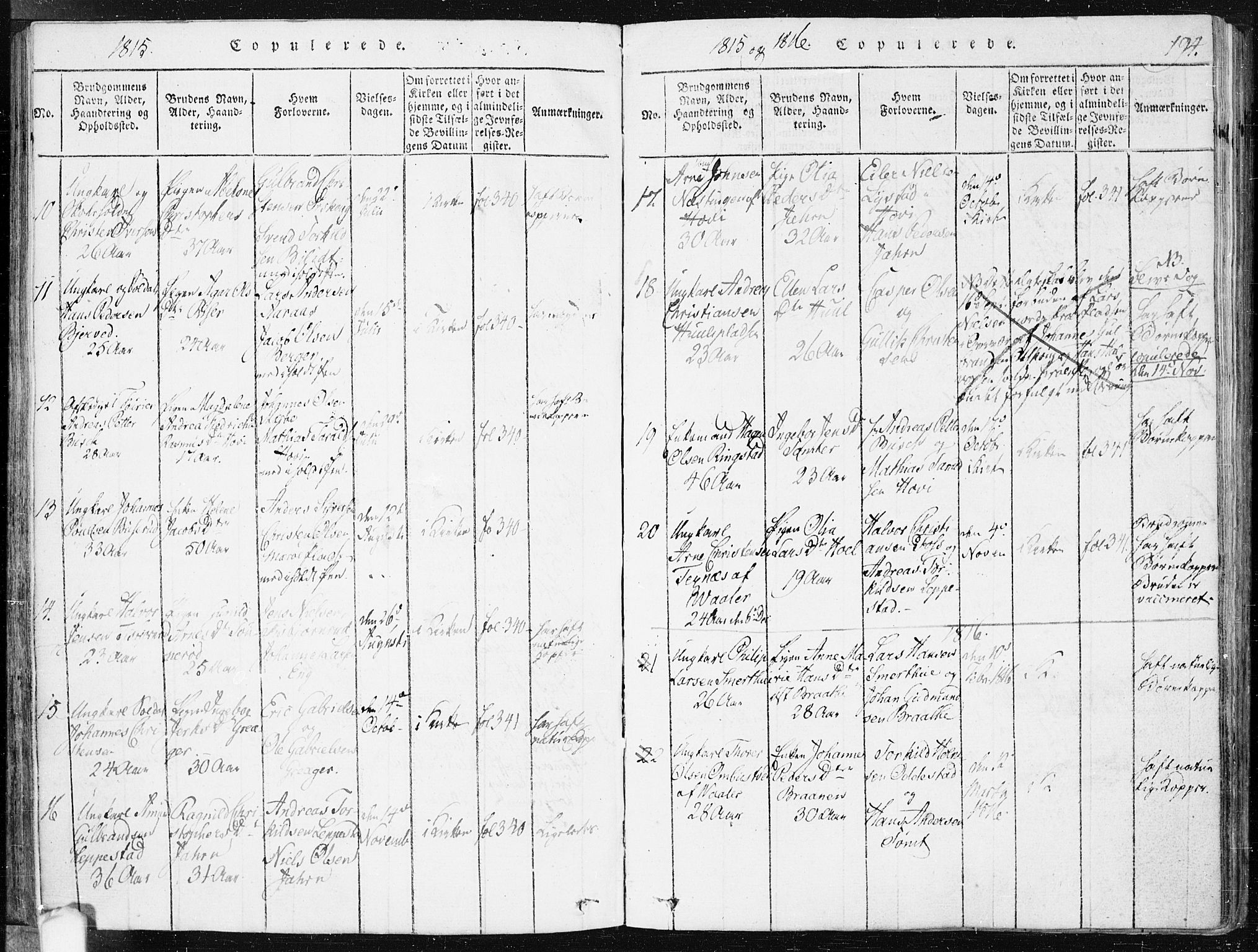 Hobøl prestekontor Kirkebøker, AV/SAO-A-2002/F/Fa/L0002: Parish register (official) no. I 2, 1814-1841, p. 194