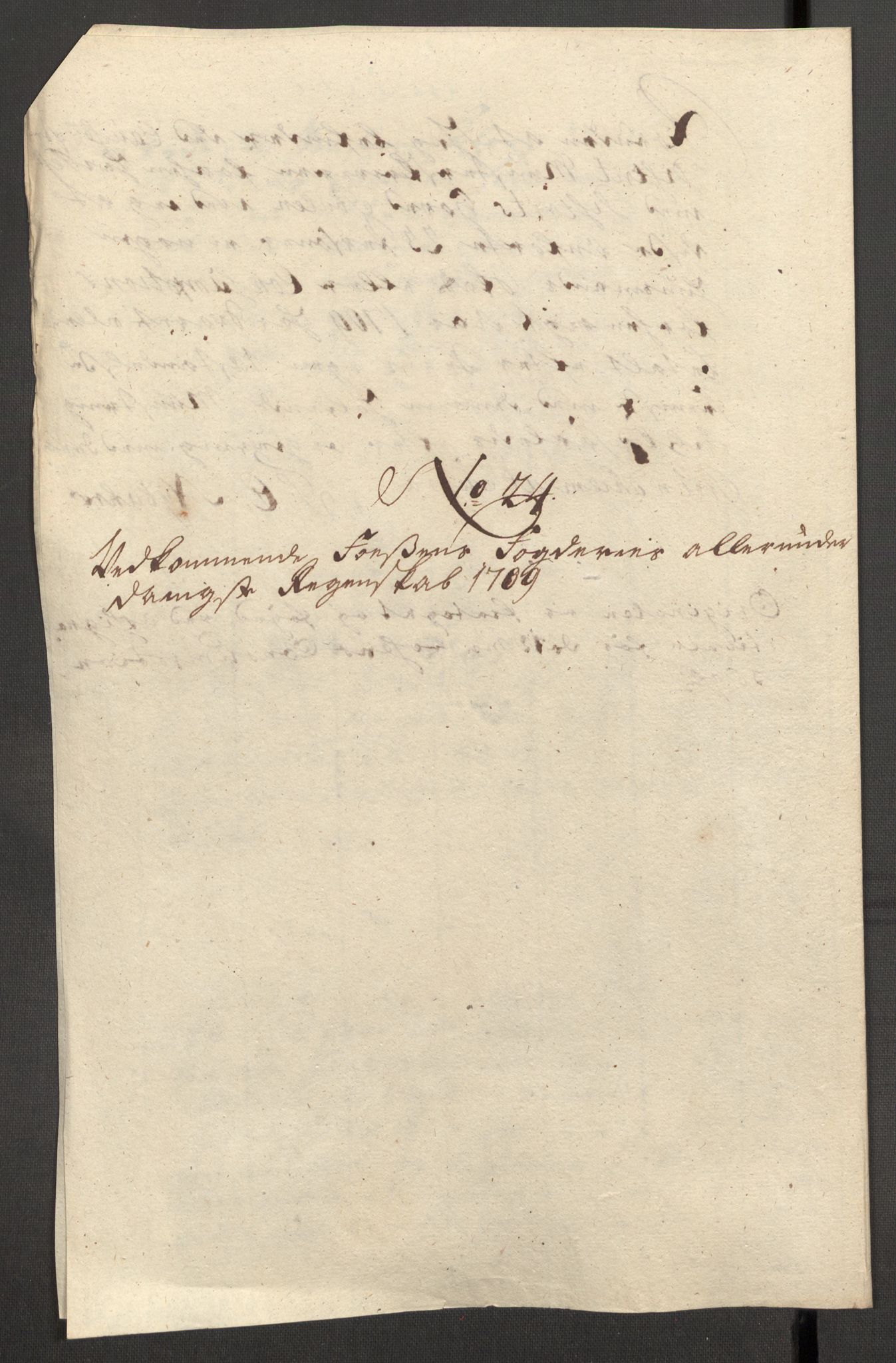 Rentekammeret inntil 1814, Reviderte regnskaper, Fogderegnskap, RA/EA-4092/R57/L3858: Fogderegnskap Fosen, 1708-1709, p. 360