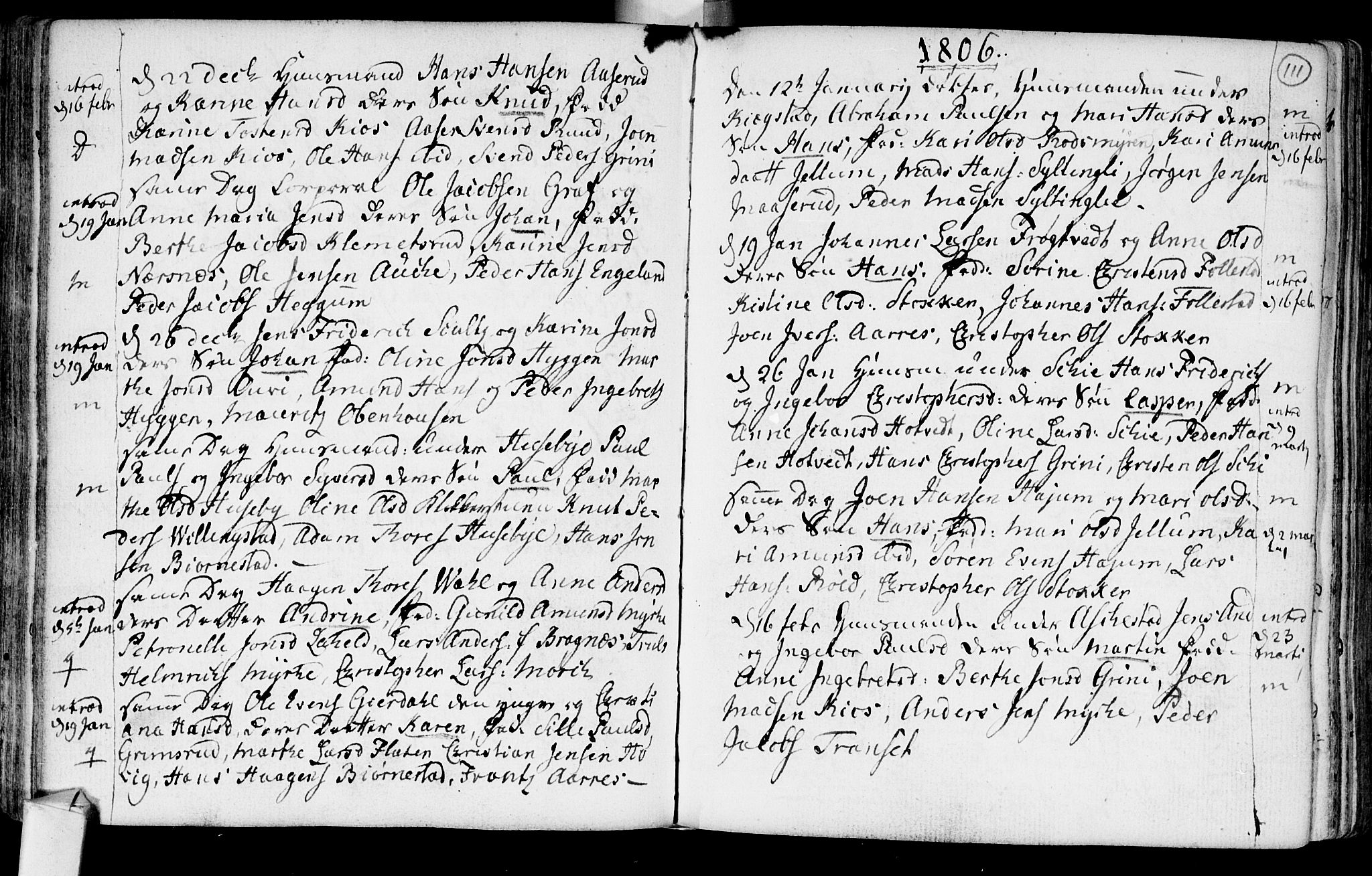 Røyken kirkebøker, SAKO/A-241/F/Fa/L0003: Parish register (official) no. 3, 1782-1813, p. 111