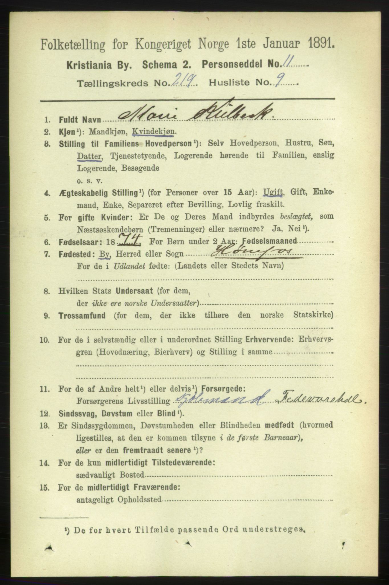 RA, 1891 census for 0301 Kristiania, 1891, p. 130255