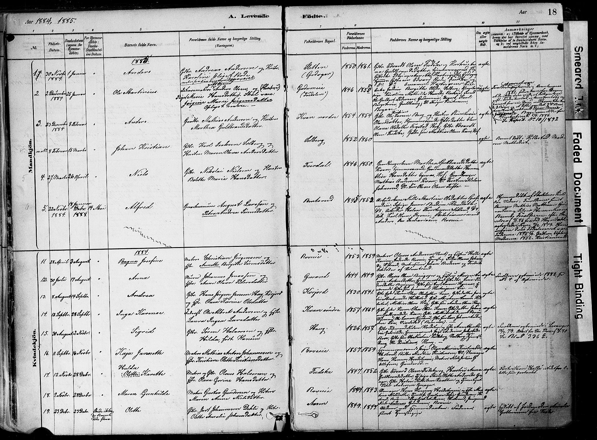 Botne kirkebøker, SAKO/A-340/F/Fa/L0007: Parish register (official) no. I 7, 1878-1910, p. 18