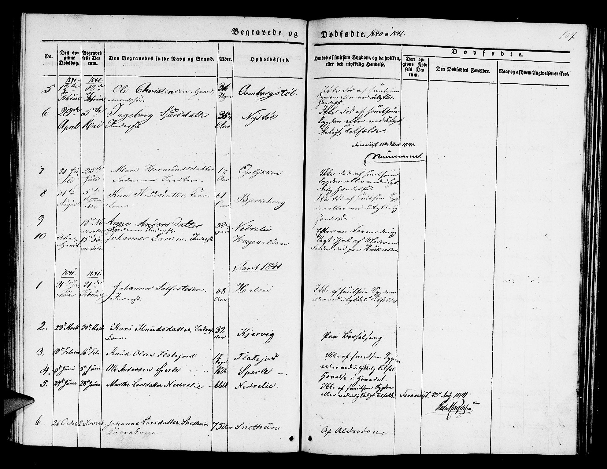 Jostedal sokneprestembete, SAB/A-80601/H/Haa/Haaa/L0004: Parish register (official) no. A 4, 1837-1848, p. 107