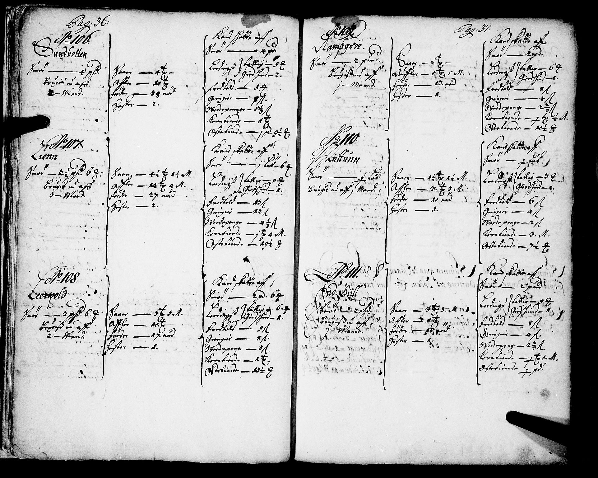 Rentekammeret inntil 1814, Realistisk ordnet avdeling, AV/RA-EA-4070/N/Nb/Nba/L0043: Sunnfjord fogderi, 1667, p. 36-37