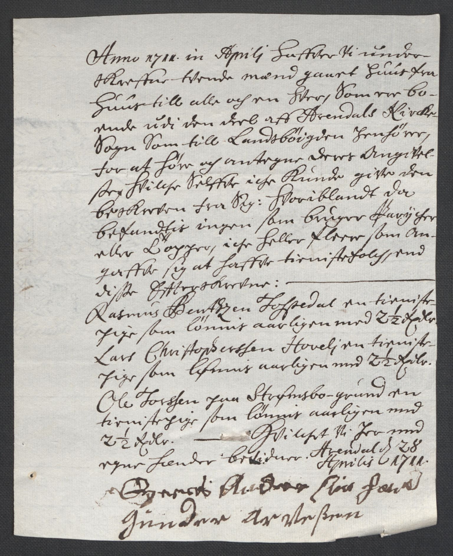 Rentekammeret inntil 1814, Reviderte regnskaper, Fogderegnskap, AV/RA-EA-4092/R39/L2319: Fogderegnskap Nedenes, 1710-1711, p. 358