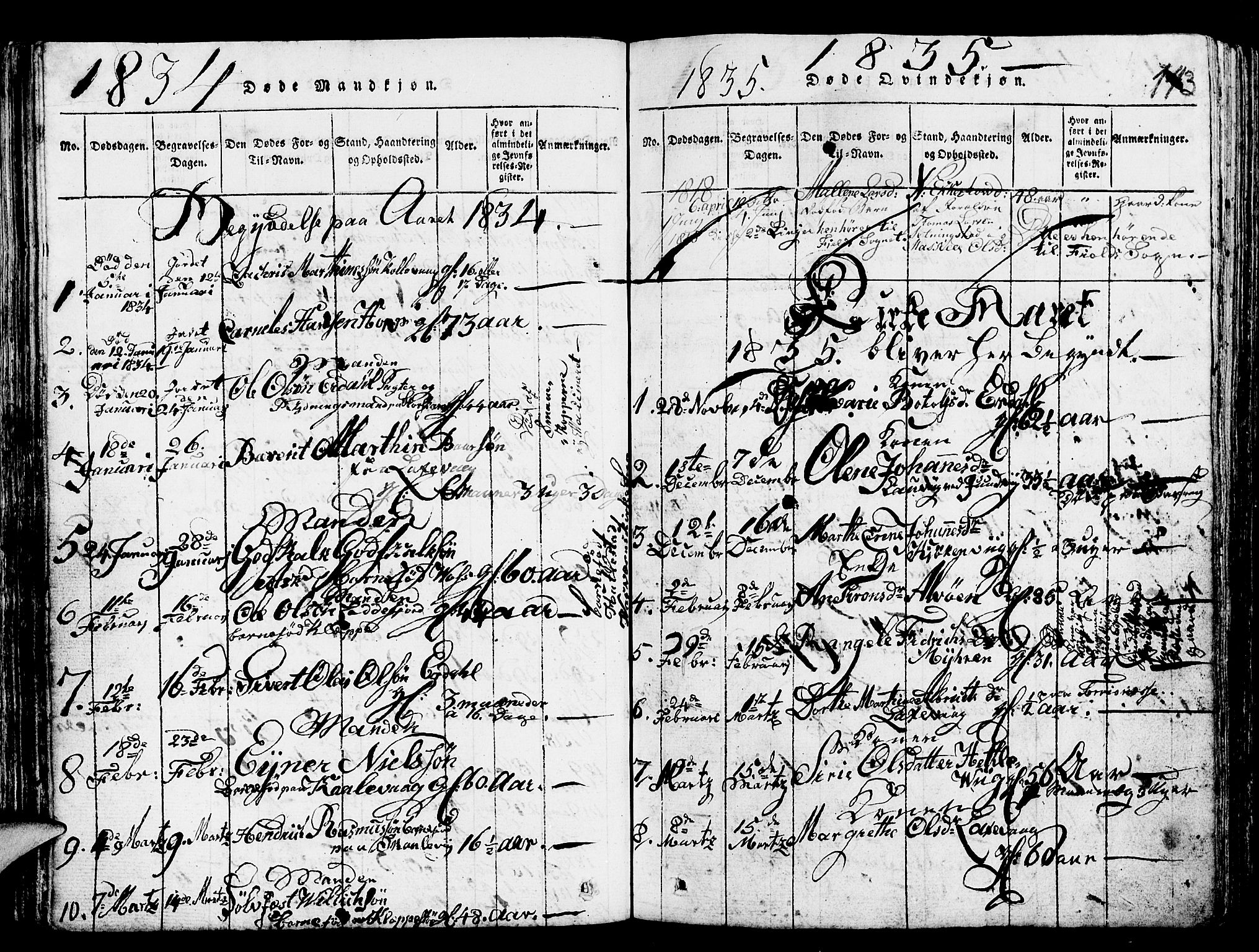 Askøy Sokneprestembete, SAB/A-74101/H/Ha/Hab/Haba/L0002: Parish register (copy) no. A 2, 1815-1846, p. 143