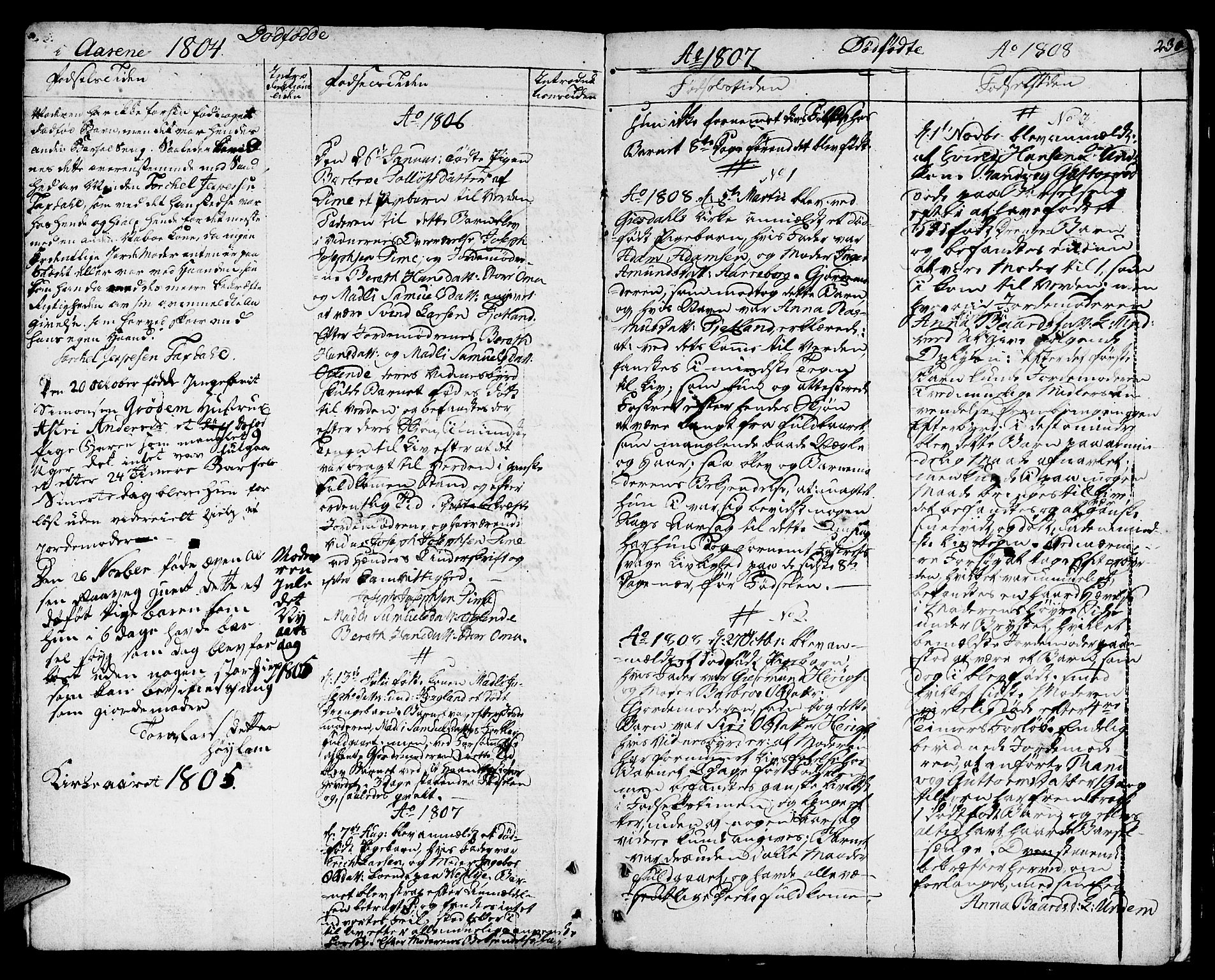 Lye sokneprestkontor, SAST/A-101794/001/30BA/L0002: Parish register (official) no. A 2, 1799-1817, p. 230