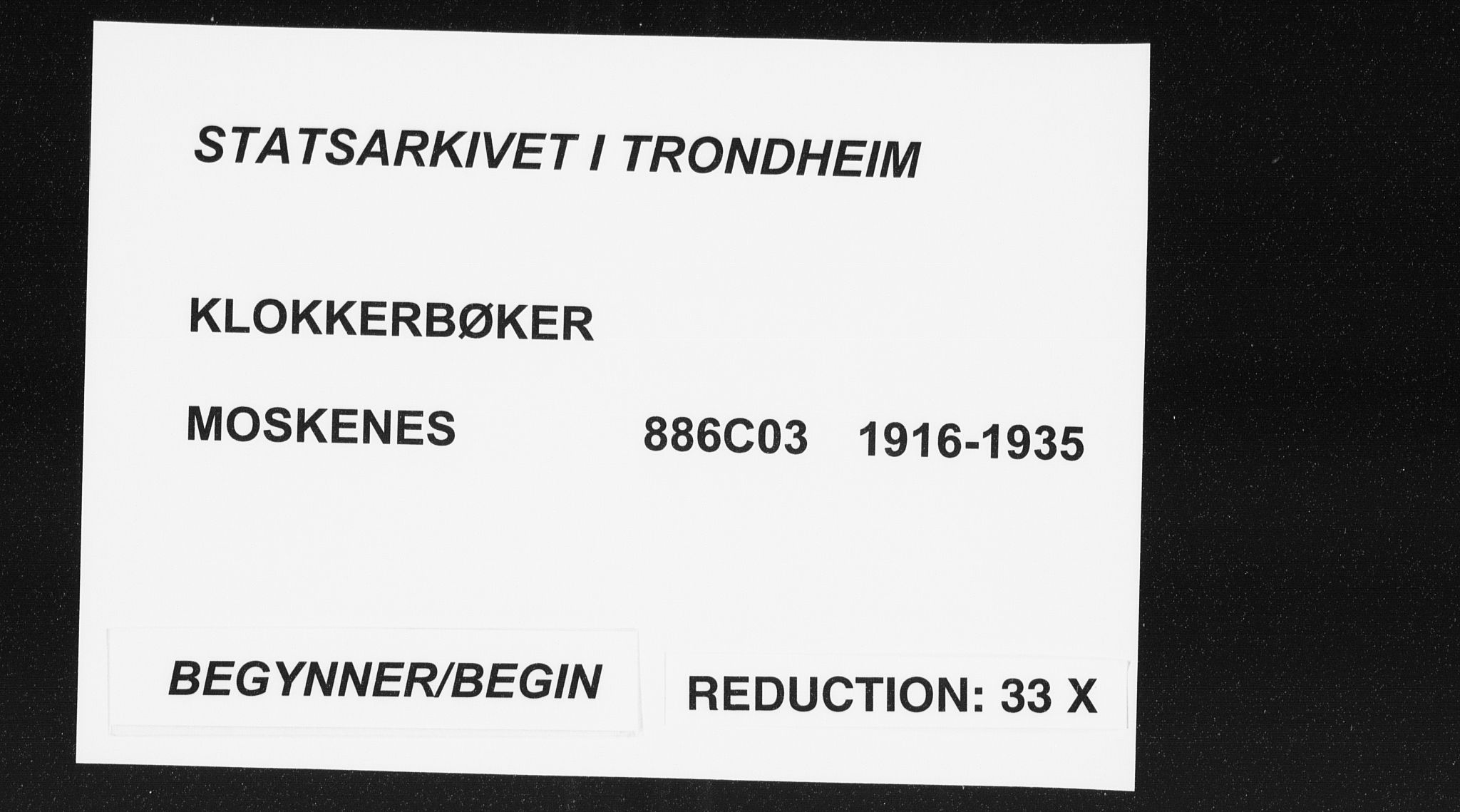 Ministerialprotokoller, klokkerbøker og fødselsregistre - Nordland, SAT/A-1459/886/L1226: Parish register (copy) no. 886C03, 1916-1935