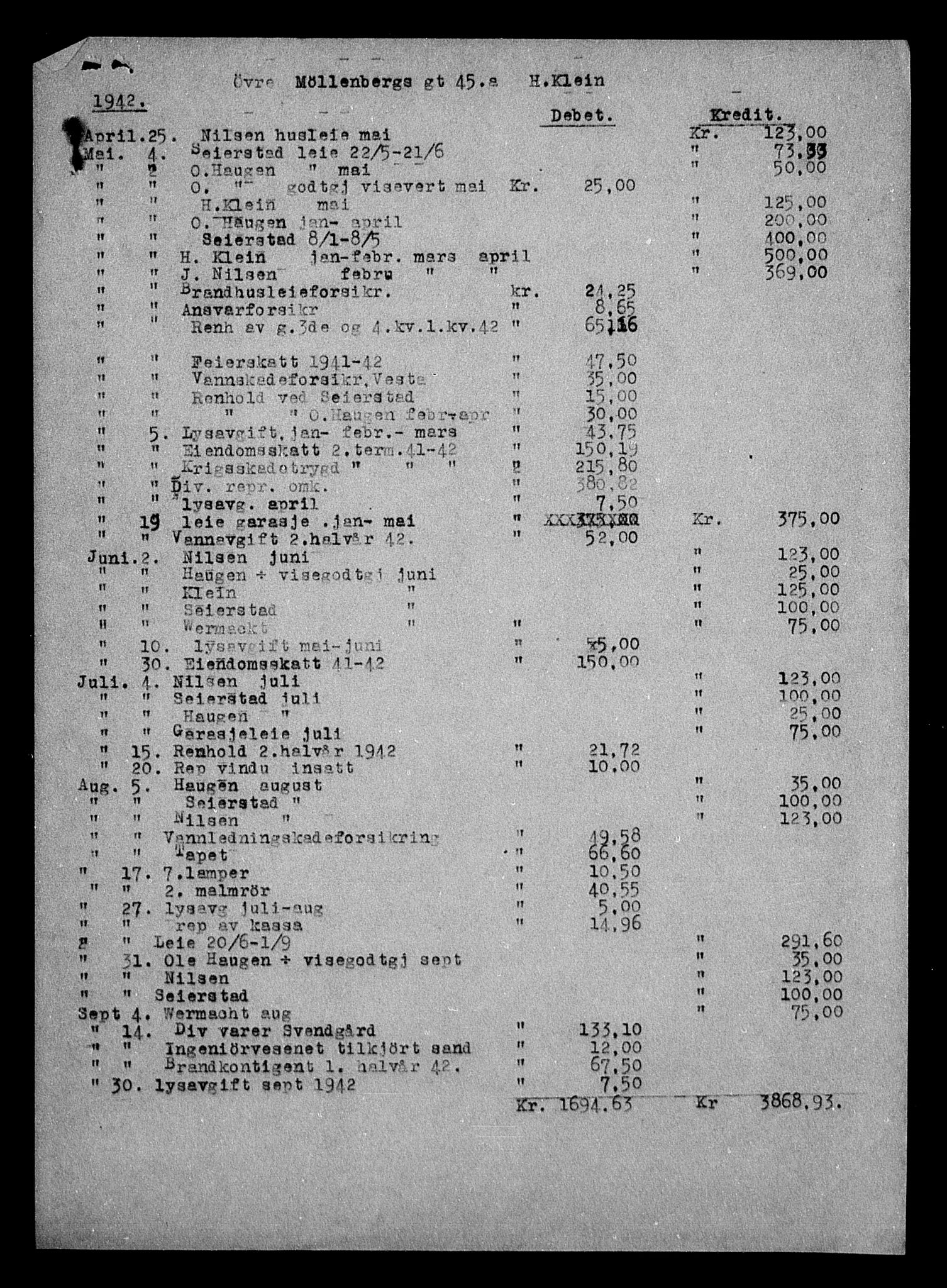 Justisdepartementet, Tilbakeføringskontoret for inndratte formuer, AV/RA-S-1564/H/Hc/Hca/L0901: --, 1945-1947, p. 33