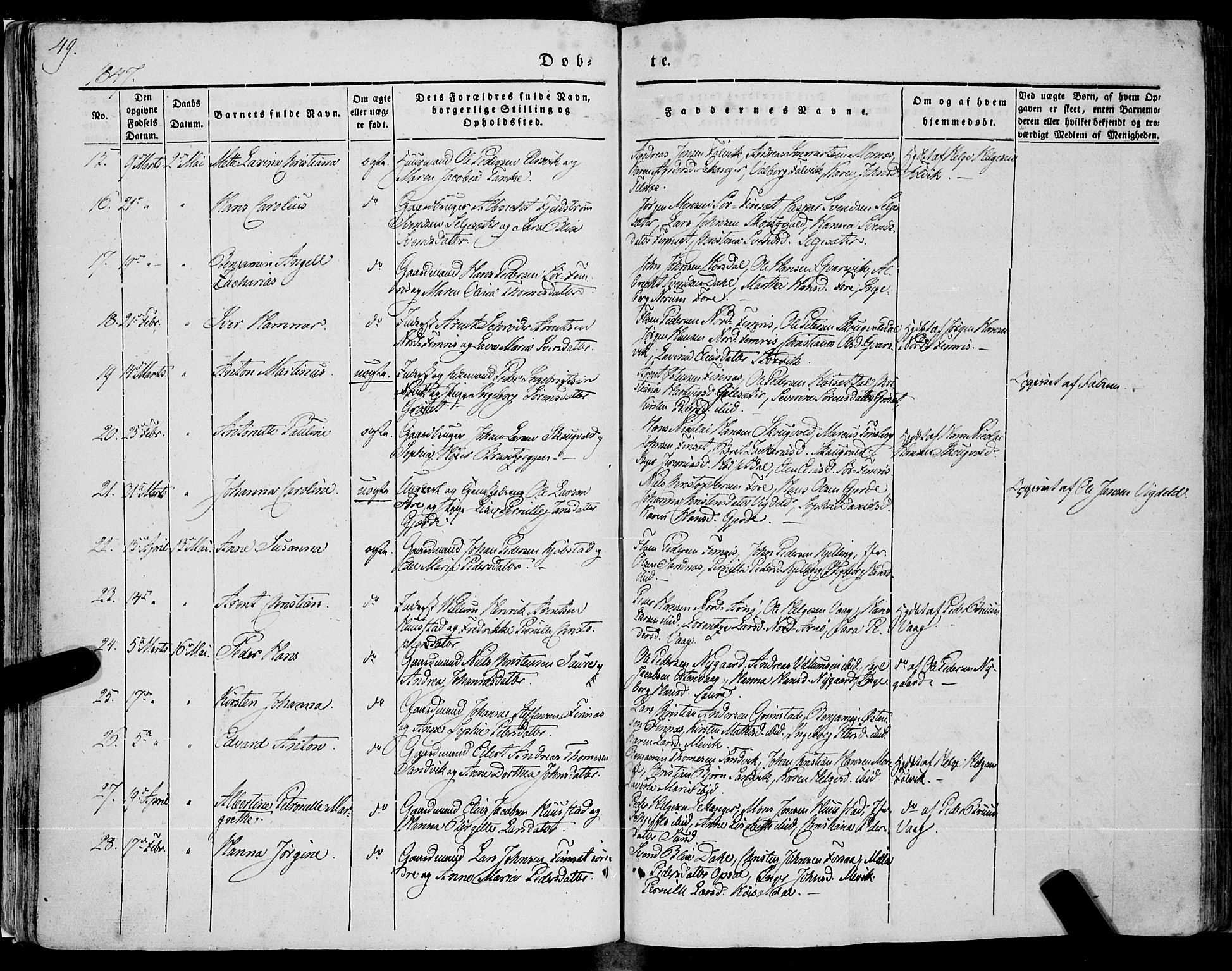 Ministerialprotokoller, klokkerbøker og fødselsregistre - Nordland, SAT/A-1459/805/L0097: Parish register (official) no. 805A04, 1837-1861, p. 49