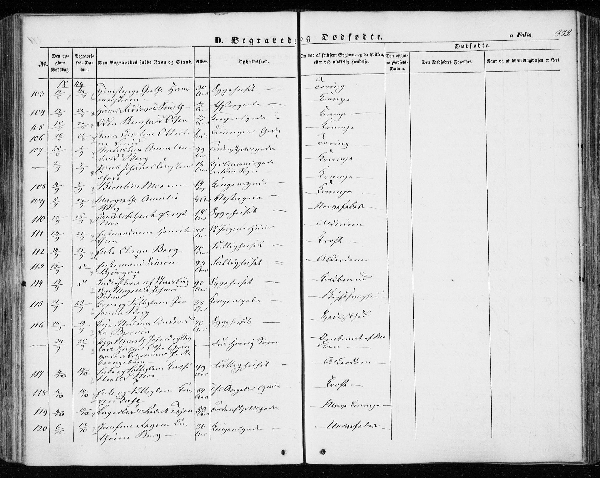 Ministerialprotokoller, klokkerbøker og fødselsregistre - Sør-Trøndelag, AV/SAT-A-1456/601/L0051: Parish register (official) no. 601A19, 1848-1857, p. 372