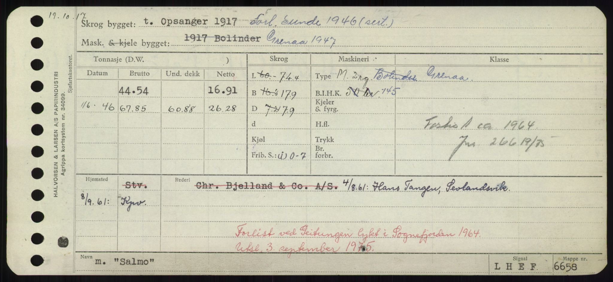 Sjøfartsdirektoratet med forløpere, Skipsmålingen, AV/RA-S-1627/H/Hd/L0031: Fartøy, Rju-Sam, p. 607