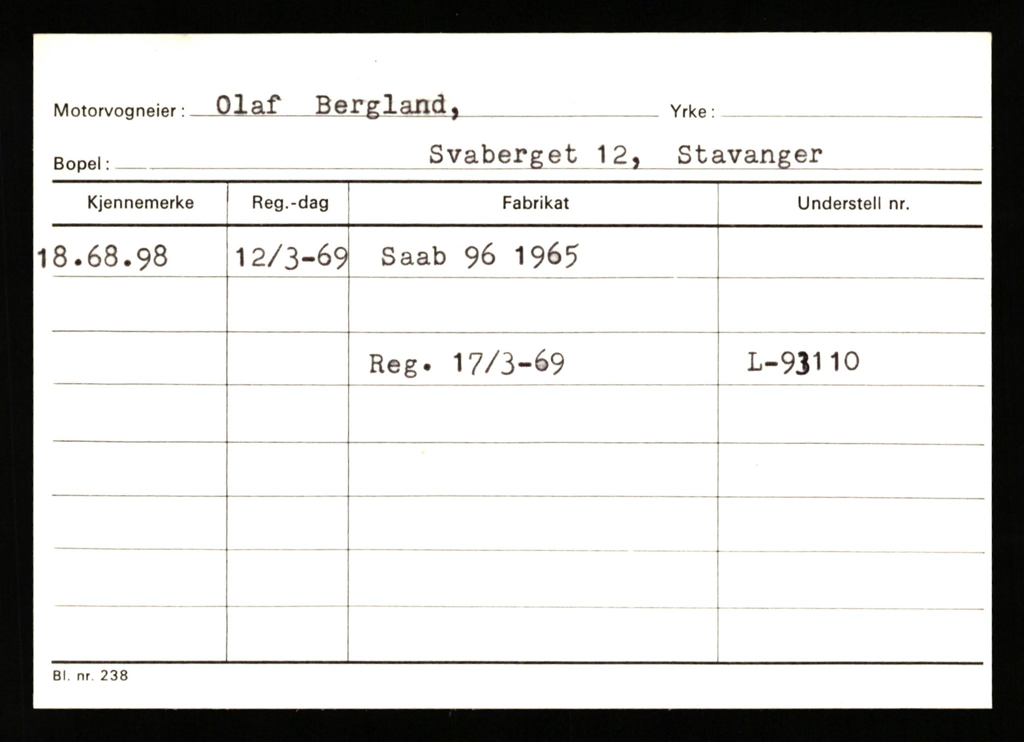 Stavanger trafikkstasjon, AV/SAST-A-101942/0/G/L0010: Registreringsnummer: 130000 - 239953, 1930-1971, p. 2039